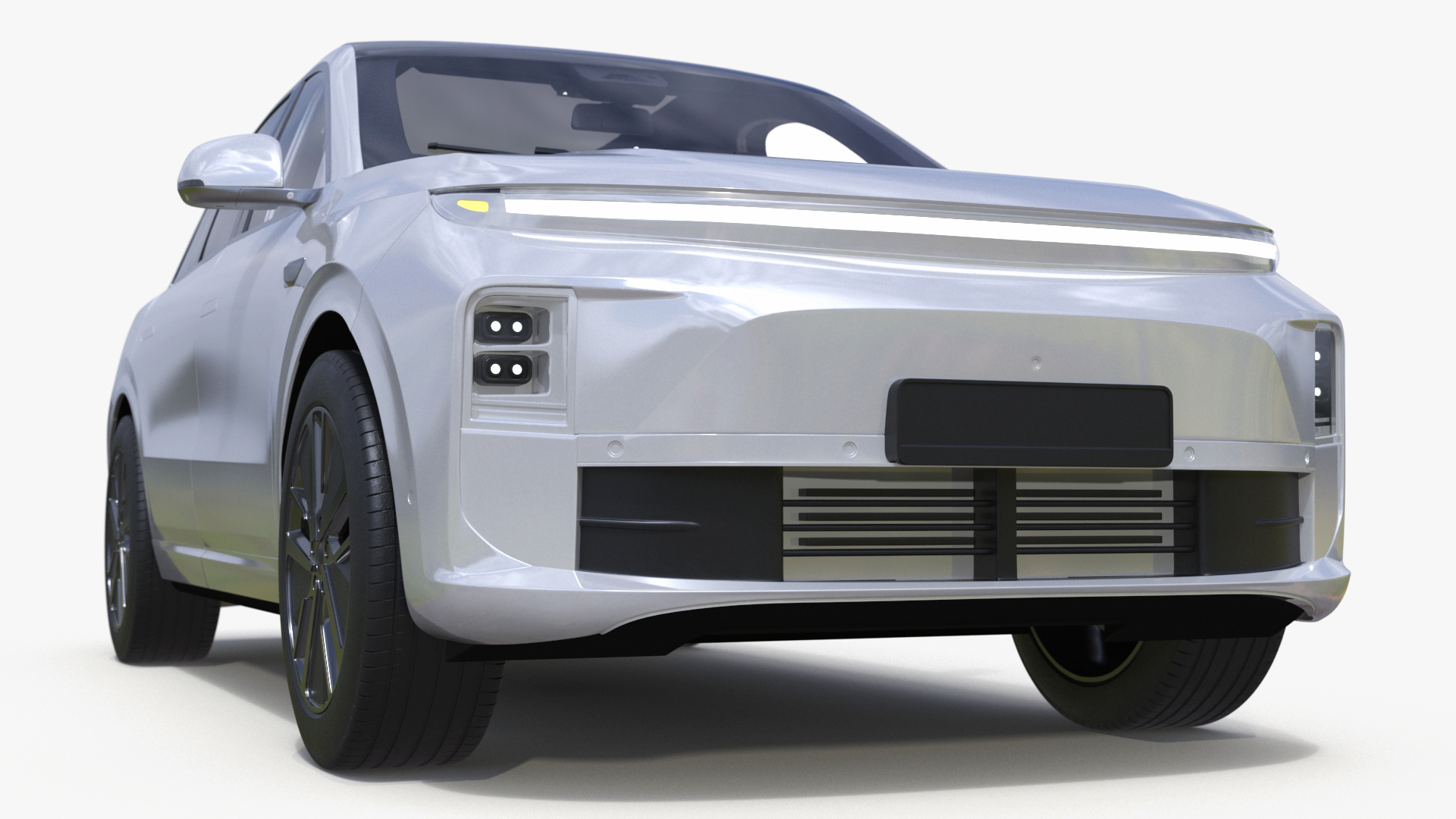 3D Compact SUV Pearl White model