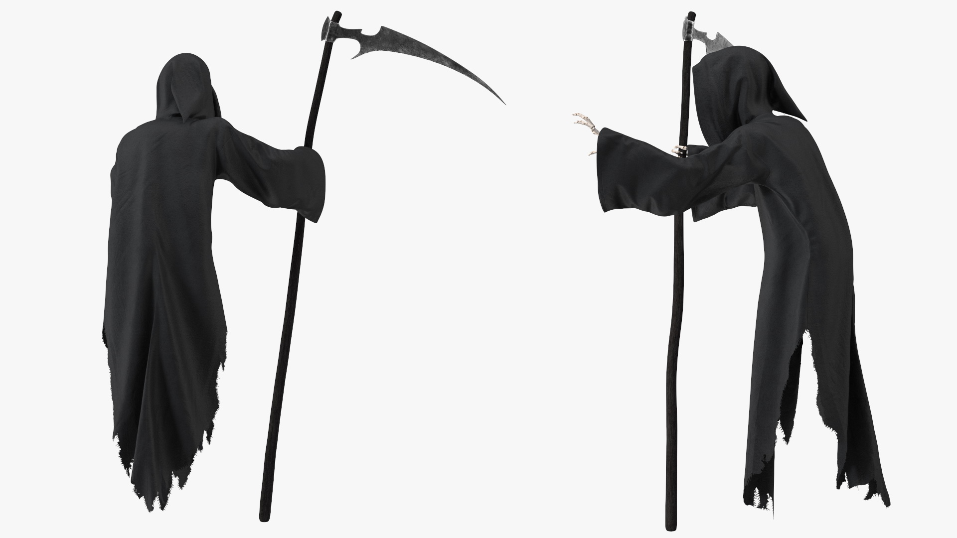 3D Grim Reaper Flying Pose model