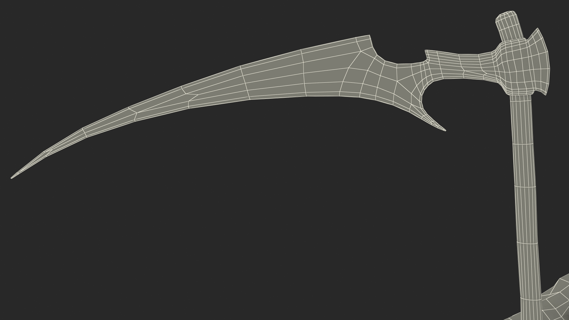 3D Grim Reaper Flying Pose model