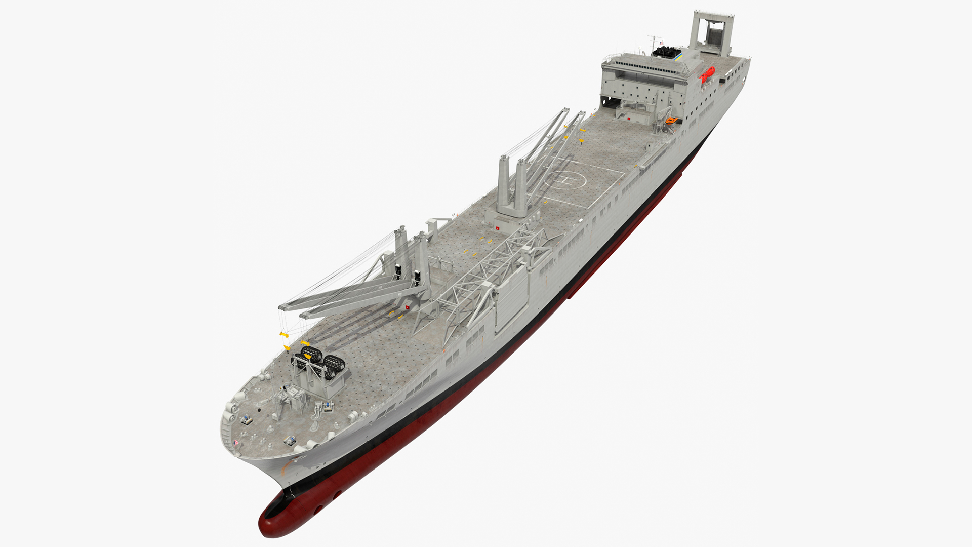 3D model USNS Bob Hope Rigged