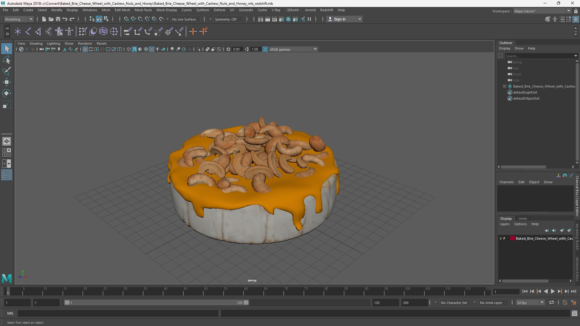 Baked Brie Cheese Wheel with Cashew Nuts and Honey, view 10
