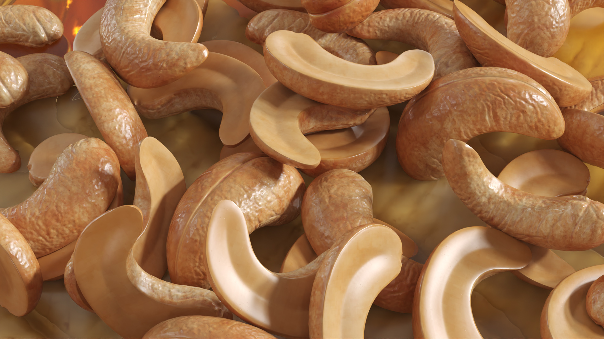 Baked Brie Cheese Wheel with Cashew Nuts and Honey, view 5