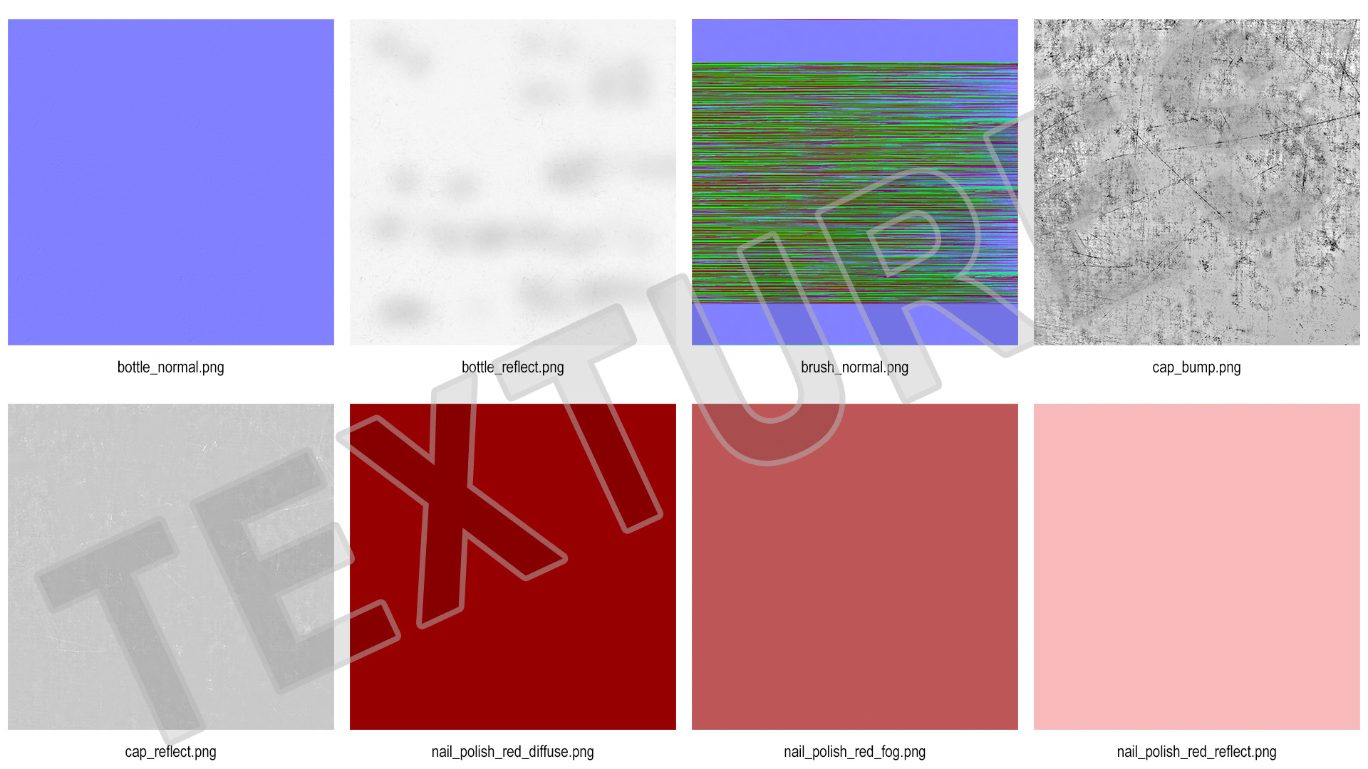 3D Spilled Red Nail Polish model
