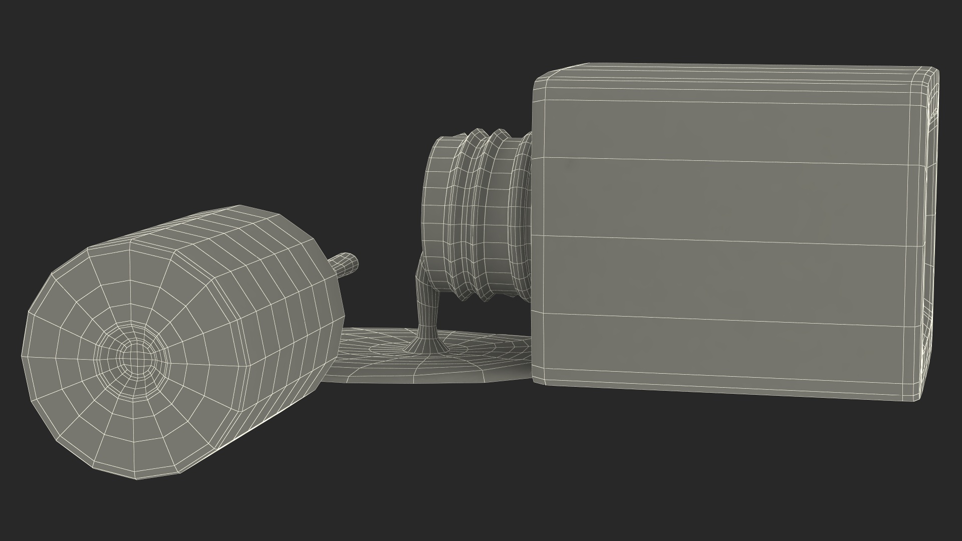 3D Spilled Red Nail Polish model