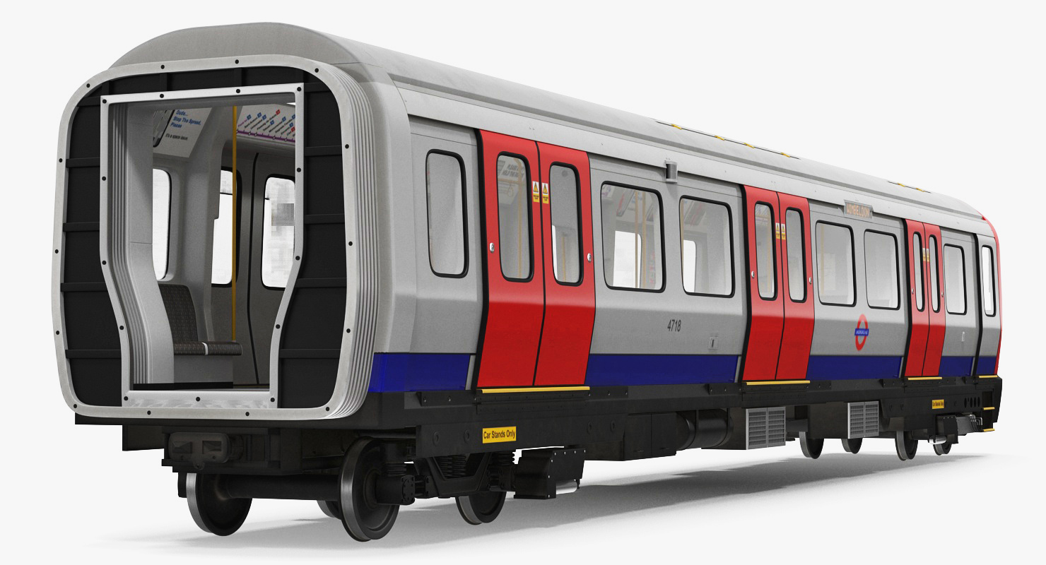 3D London Subway Train S8 Locomotive model