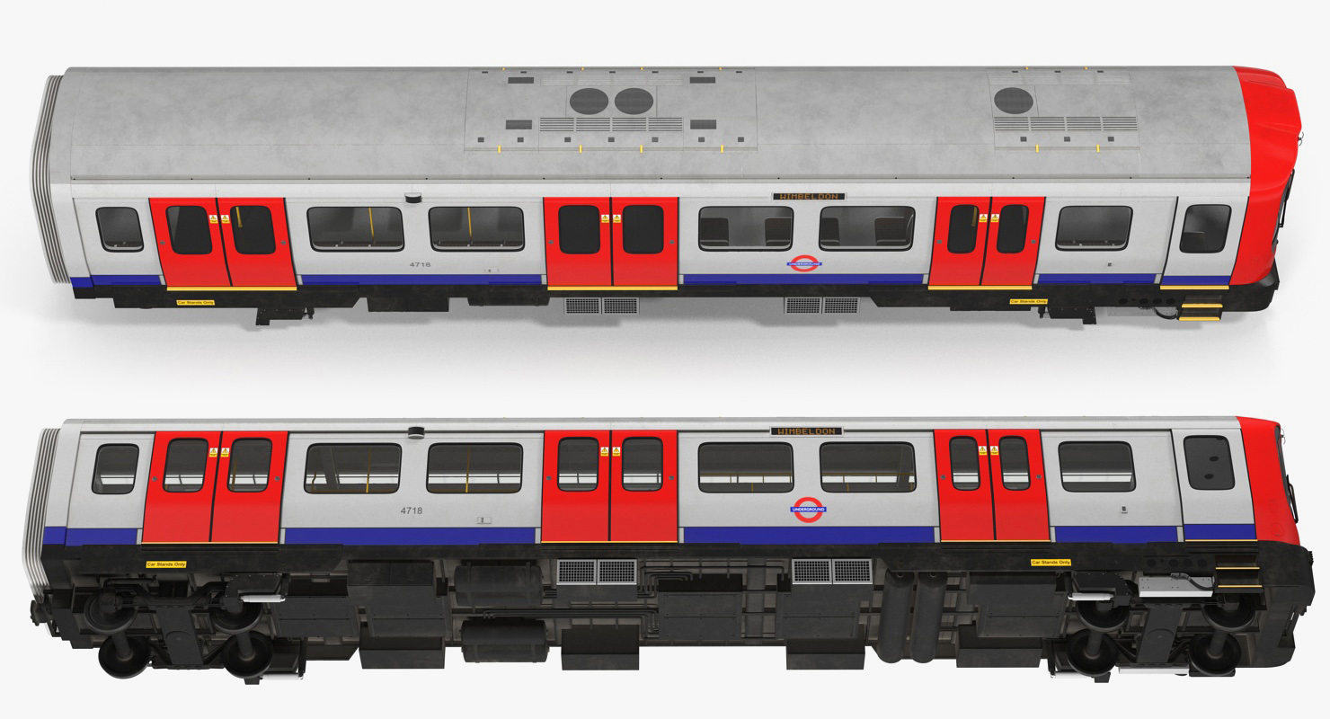 3D London Subway Train S8 Locomotive model