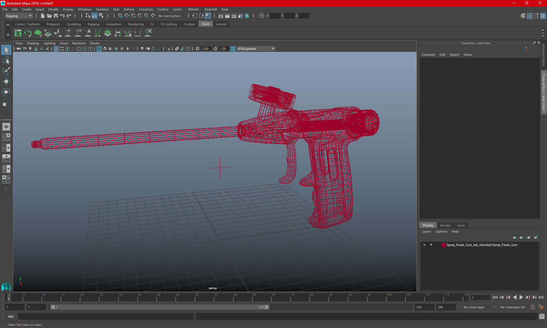 Spray Foam Gun 3D model