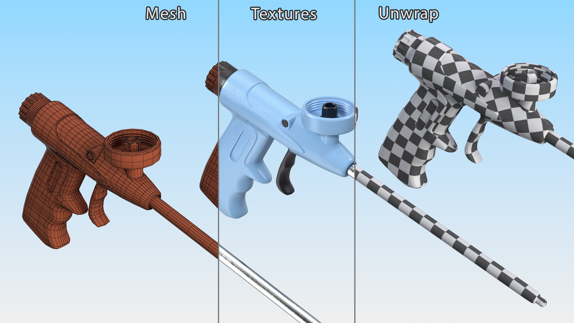 Spray Foam Gun 3D model