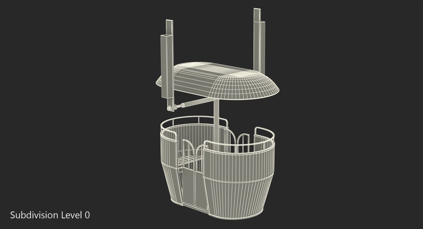 3D Ferris Wheel Cabin model