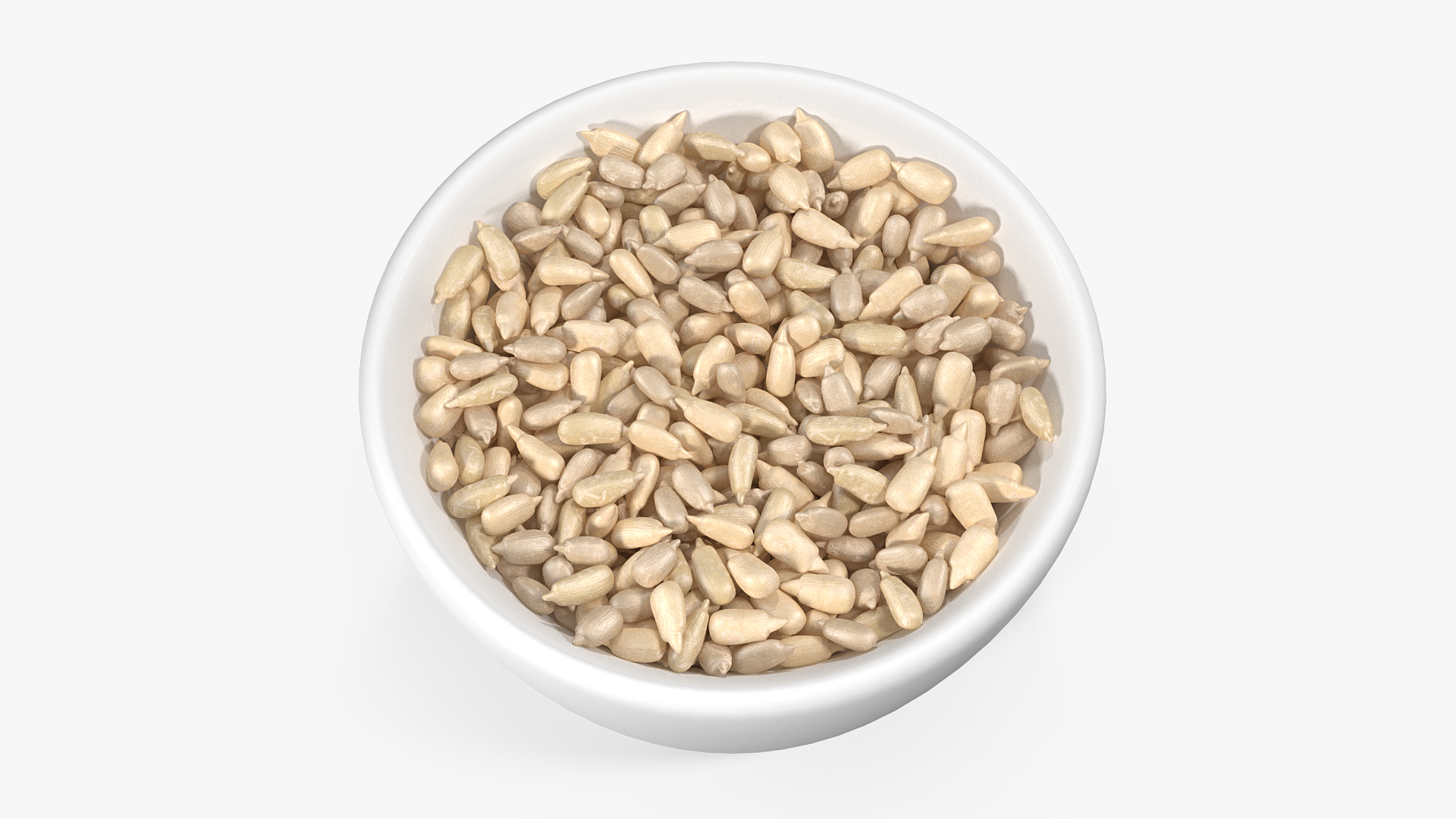 3D model Full Bowl of Peeled Sunflower Seeds