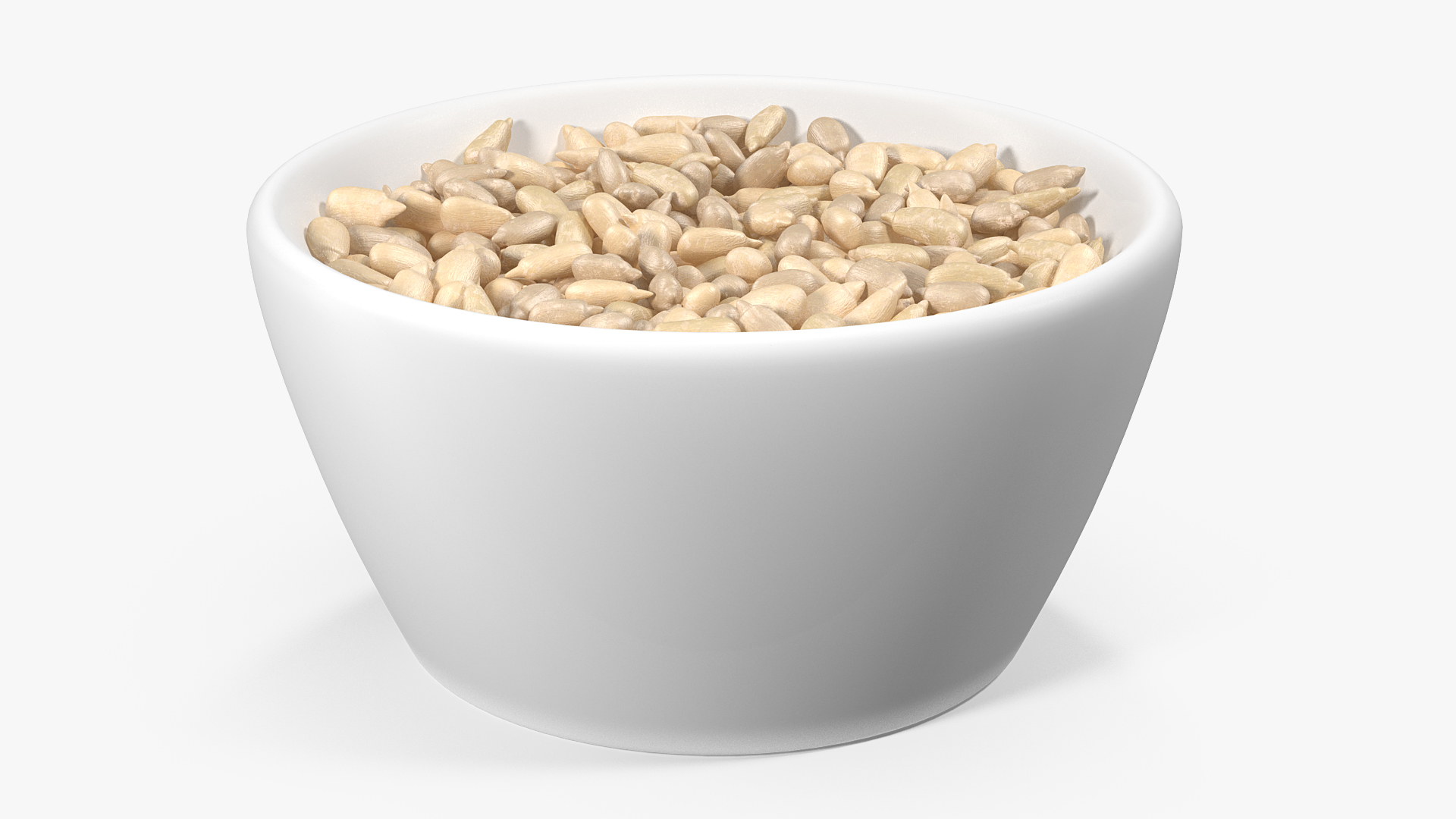 3D model Full Bowl of Peeled Sunflower Seeds