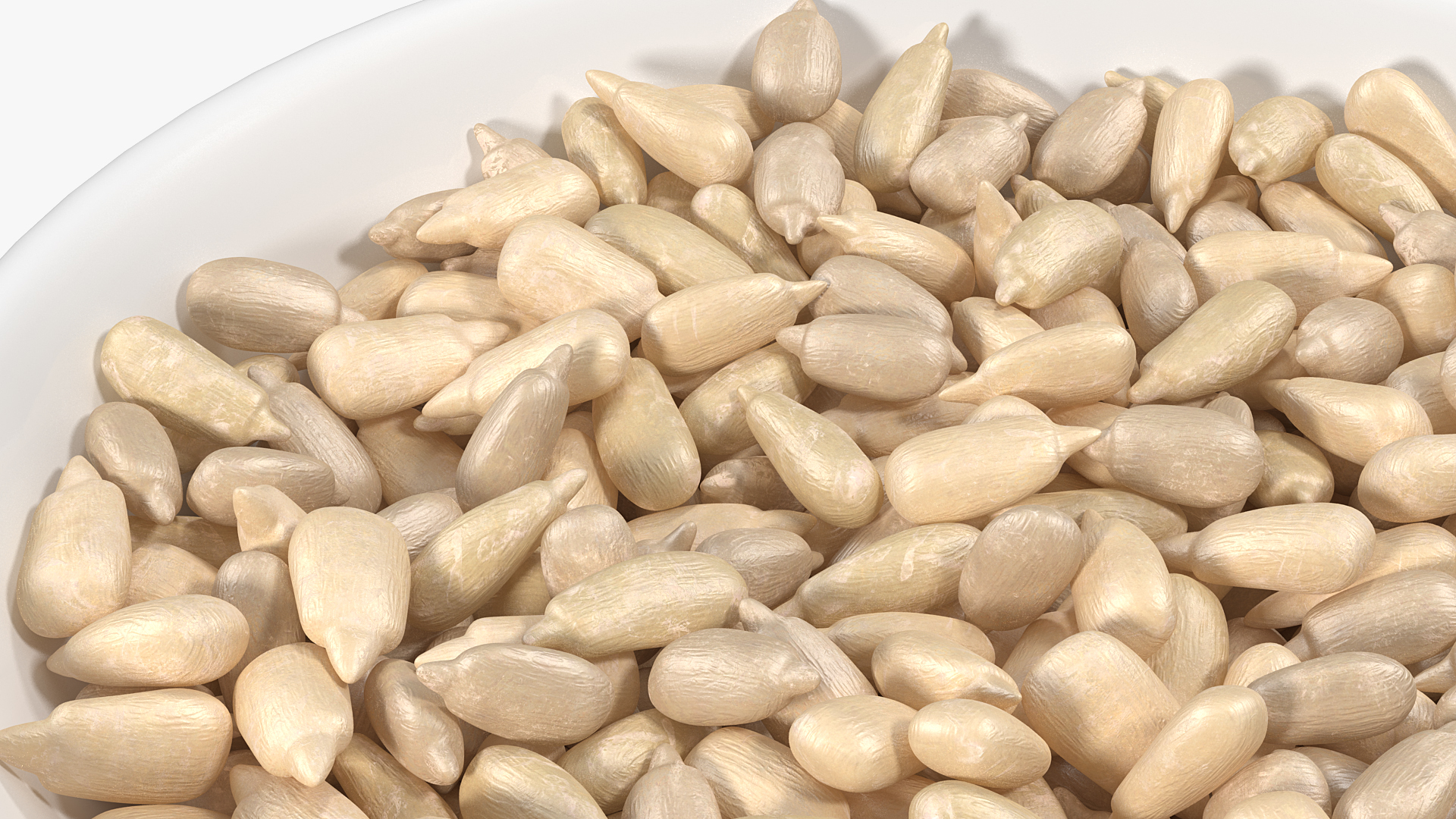 3D model Full Bowl of Peeled Sunflower Seeds