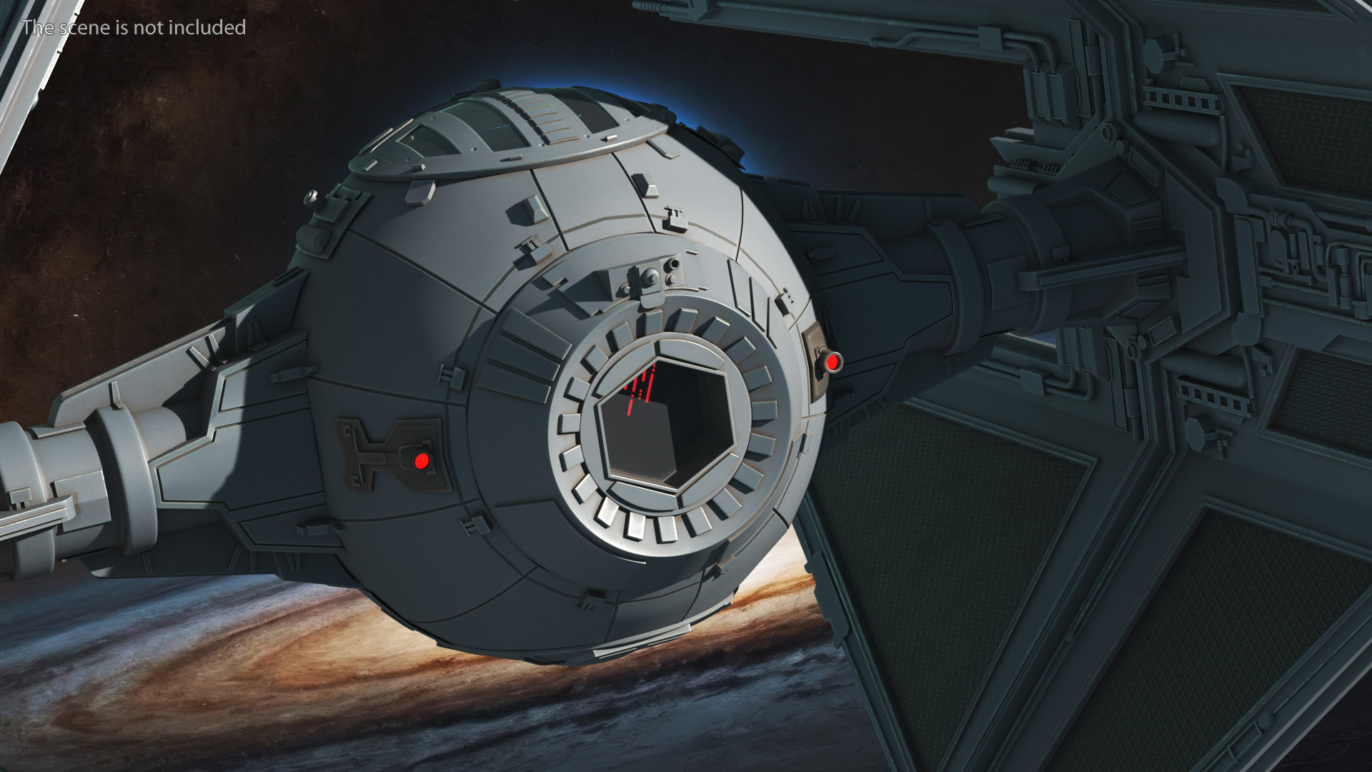 3D model Star Wars TIE Interceptor