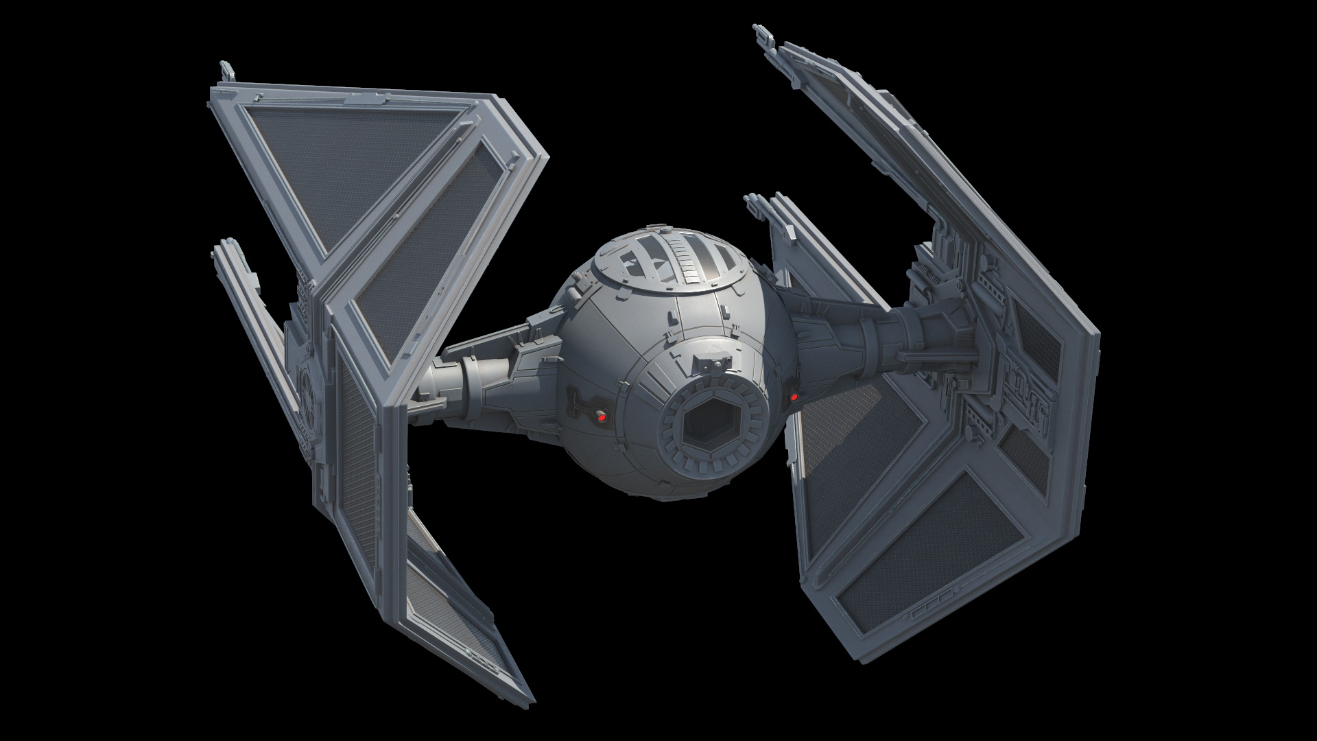 3D model Star Wars TIE Interceptor