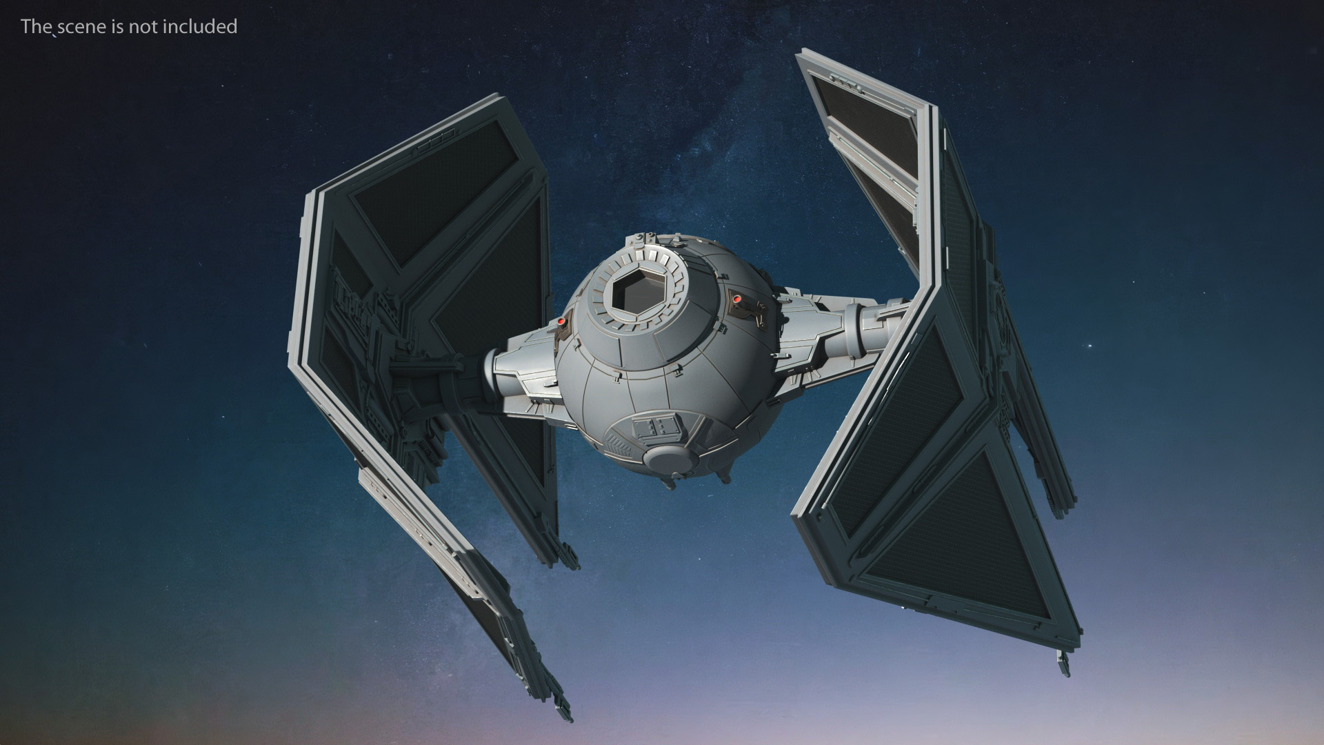 3D model Star Wars TIE Interceptor