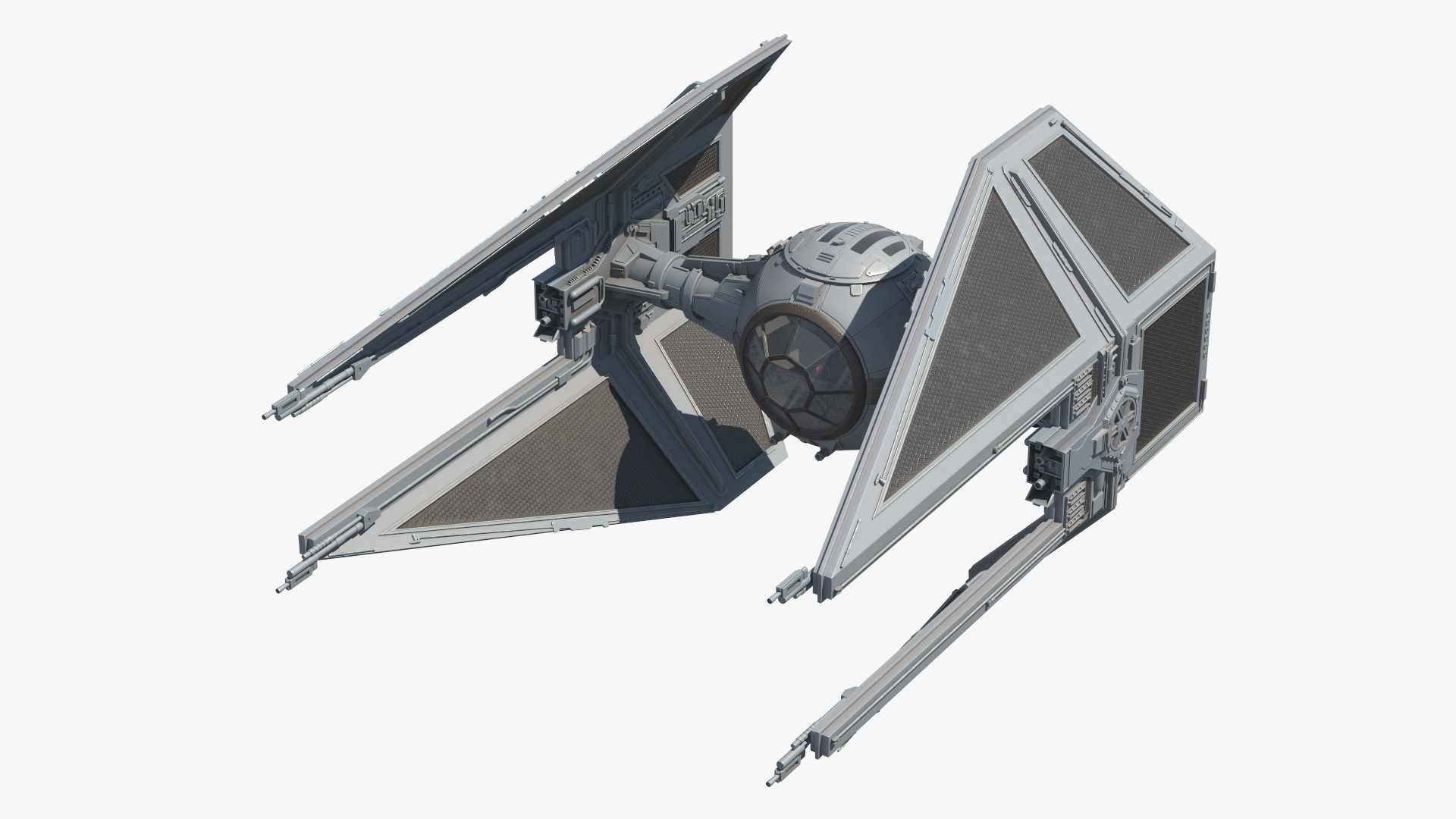 3D model Star Wars TIE Interceptor