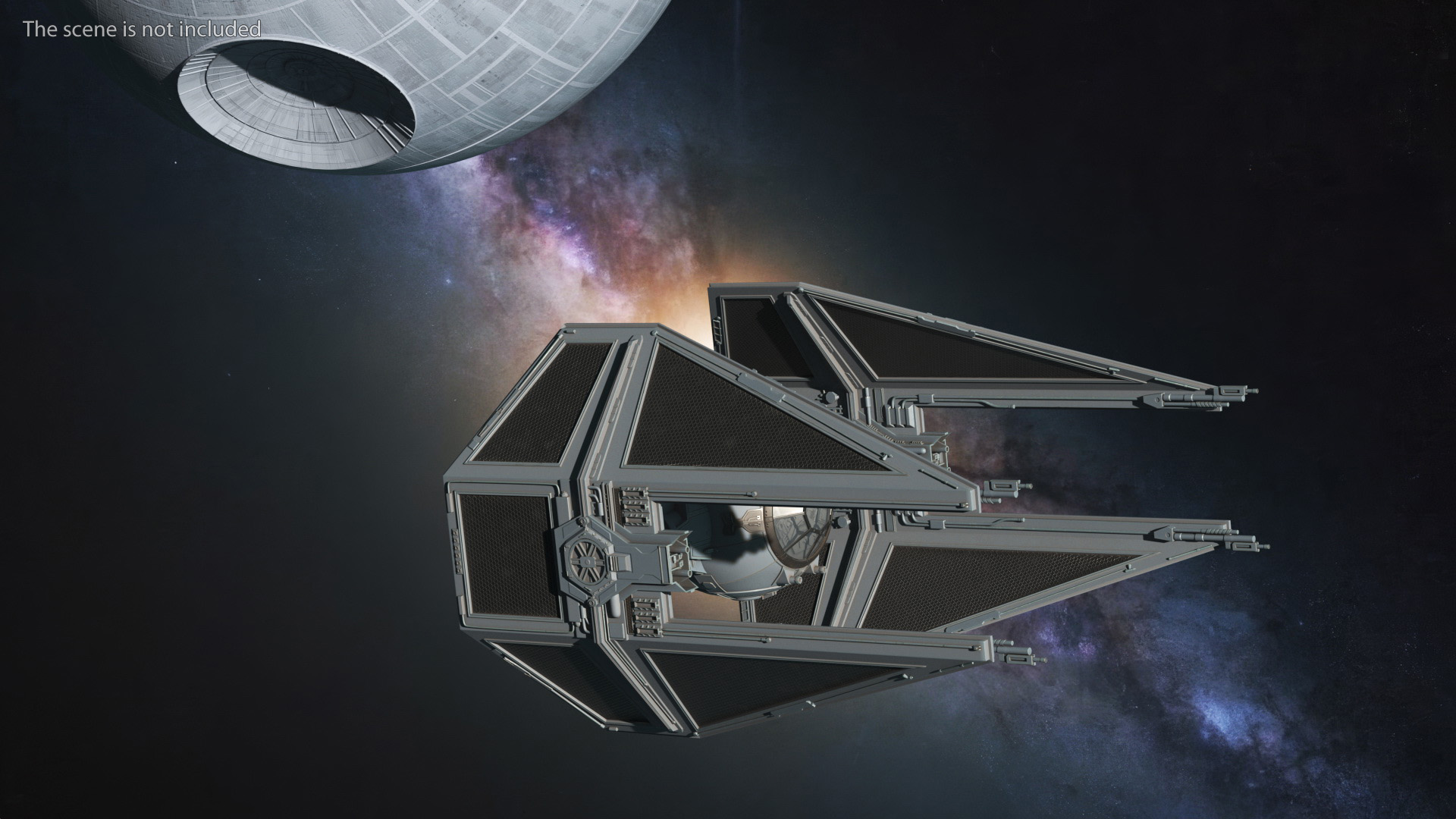 3D model Star Wars TIE Interceptor