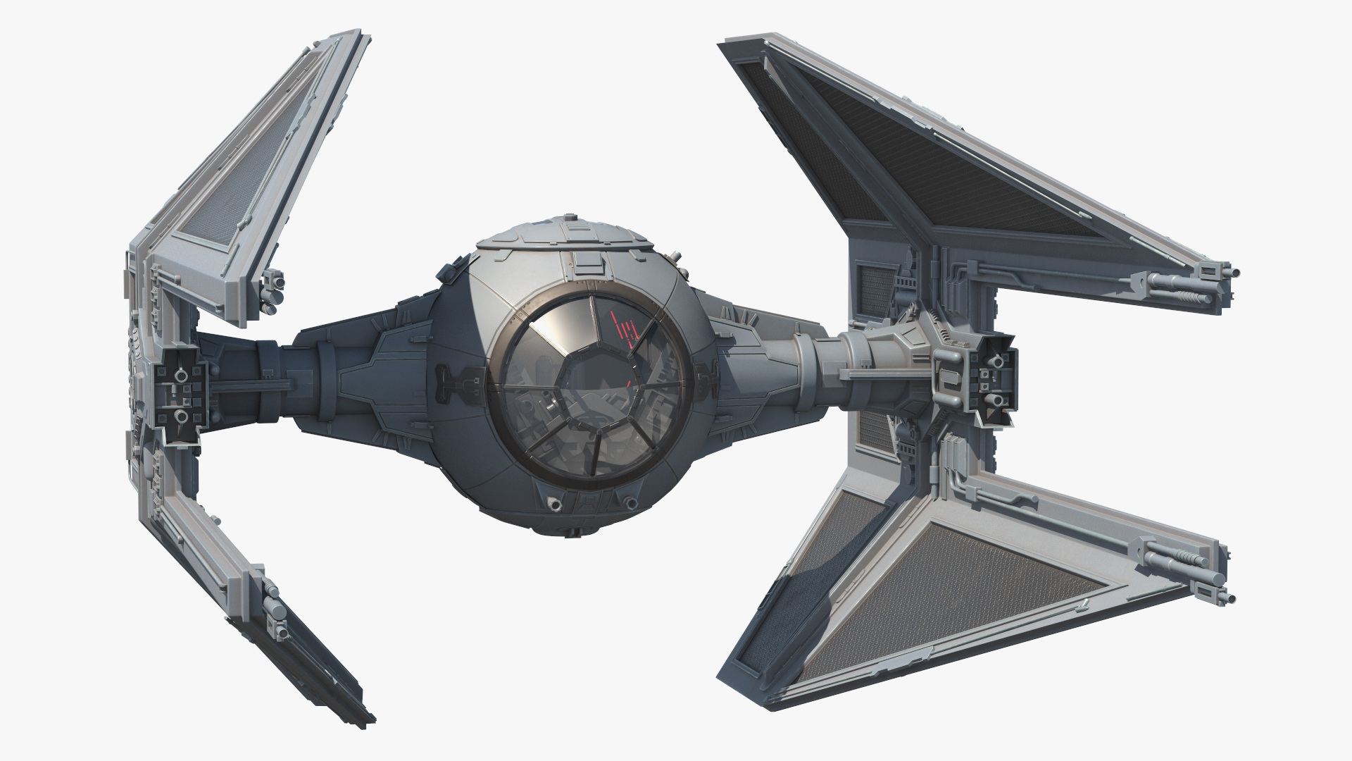 3D model Star Wars TIE Interceptor