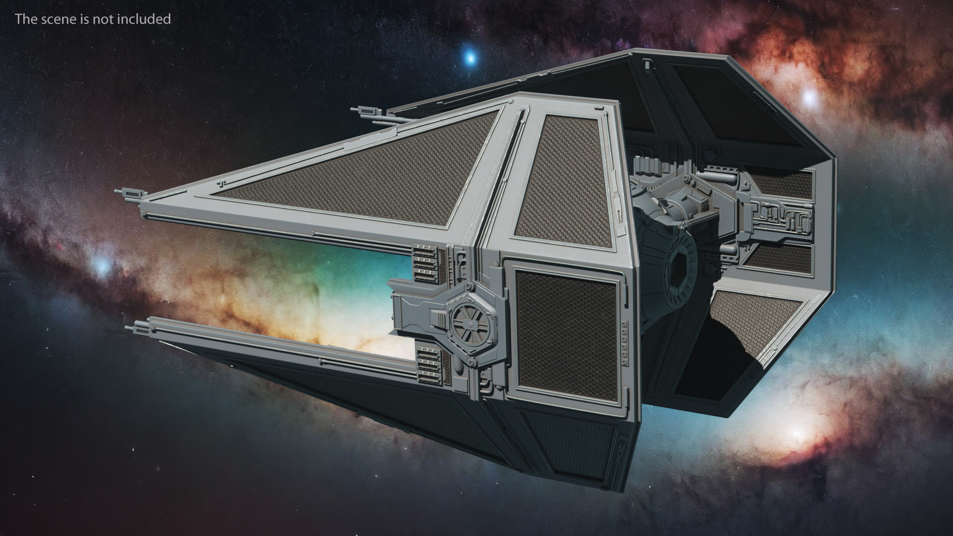 3D model Star Wars TIE Interceptor