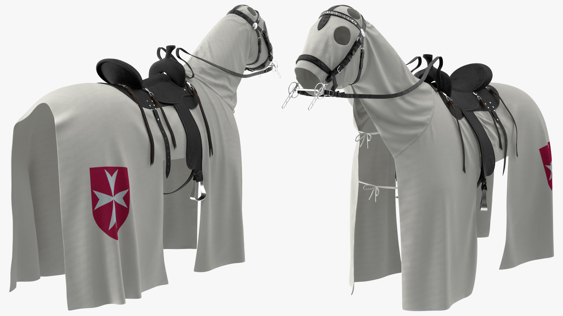 3D model Crusader Horse Armor