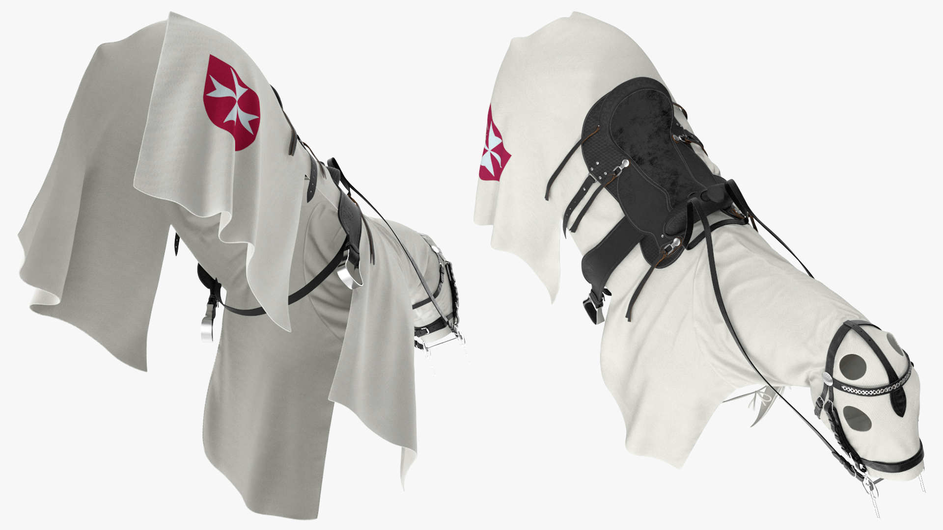 3D model Crusader Horse Armor