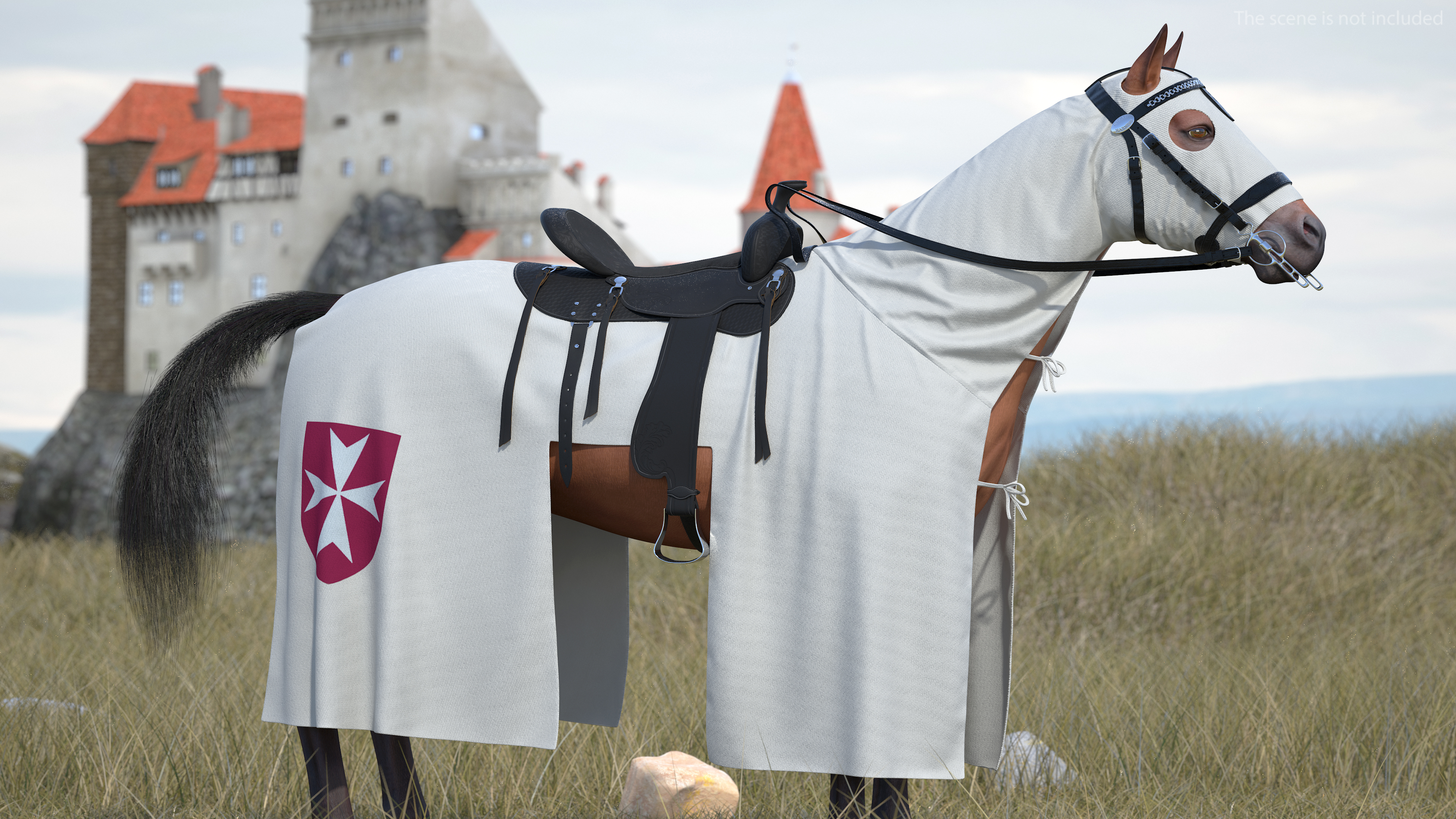 3D model Crusader Horse Armor
