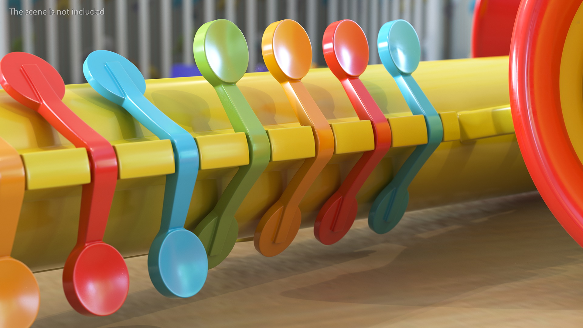 3D model Plastic Colorful Toy Saxophone