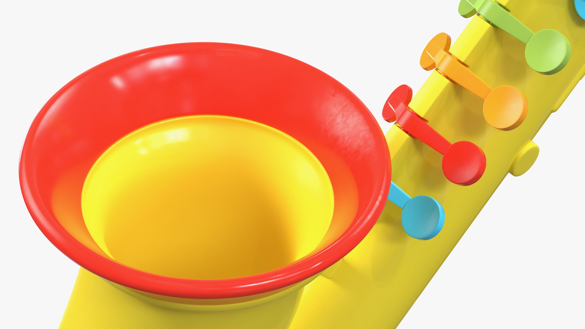 3D model Plastic Colorful Toy Saxophone