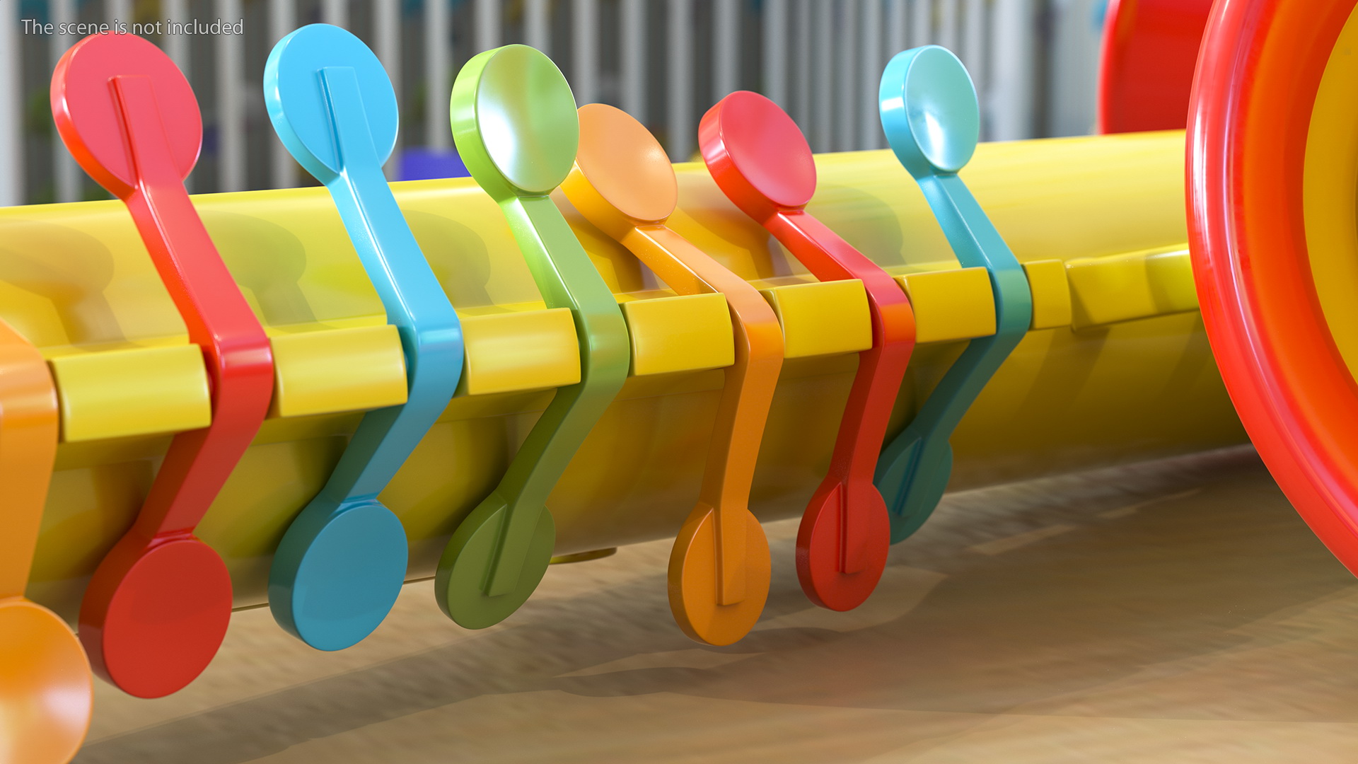 3D model Plastic Colorful Toy Saxophone