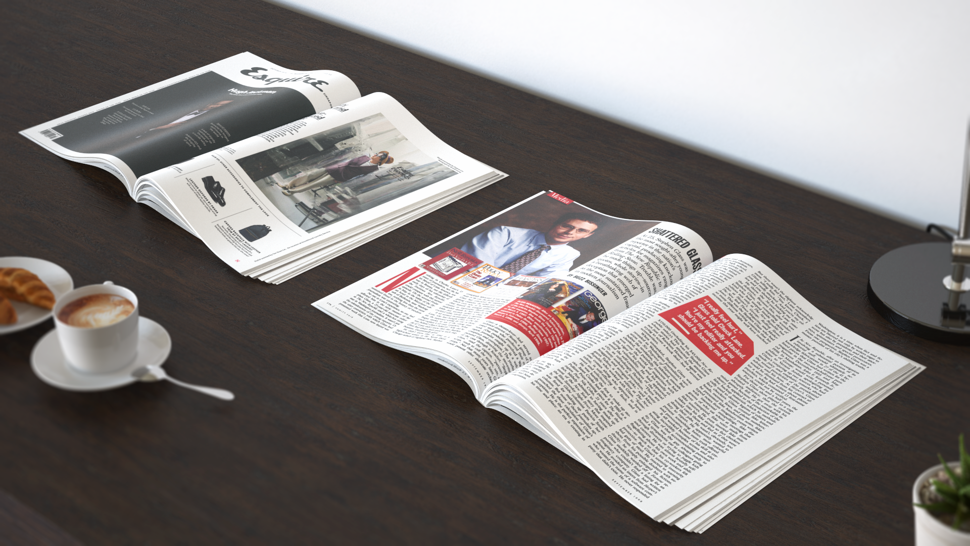 Open Forbes and Esquire Magazines, view 10