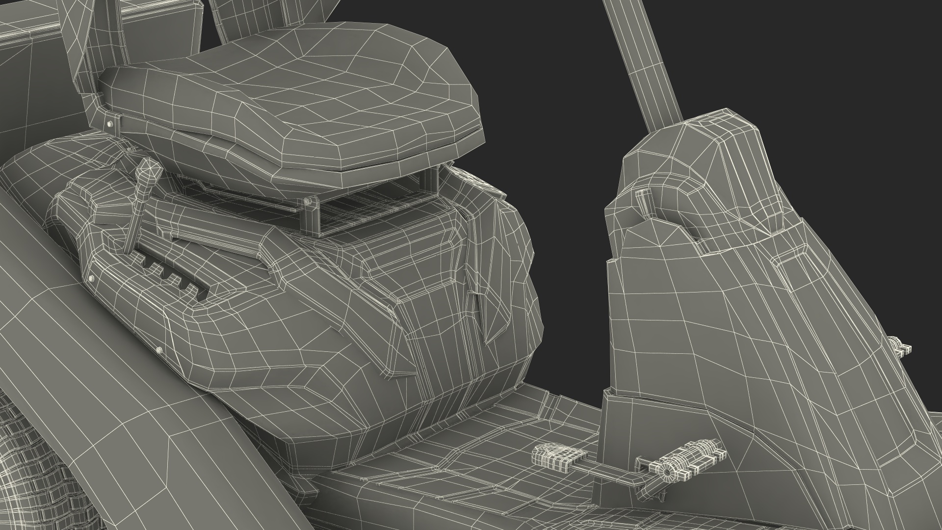 Man on Riding Lawn Mower with Bagger Cub Cadet CC30E Rigged 3D model