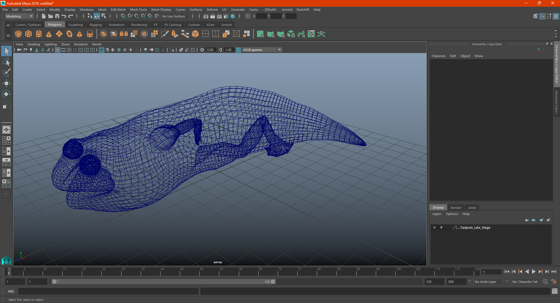 3D Tadpole Late Stage model
