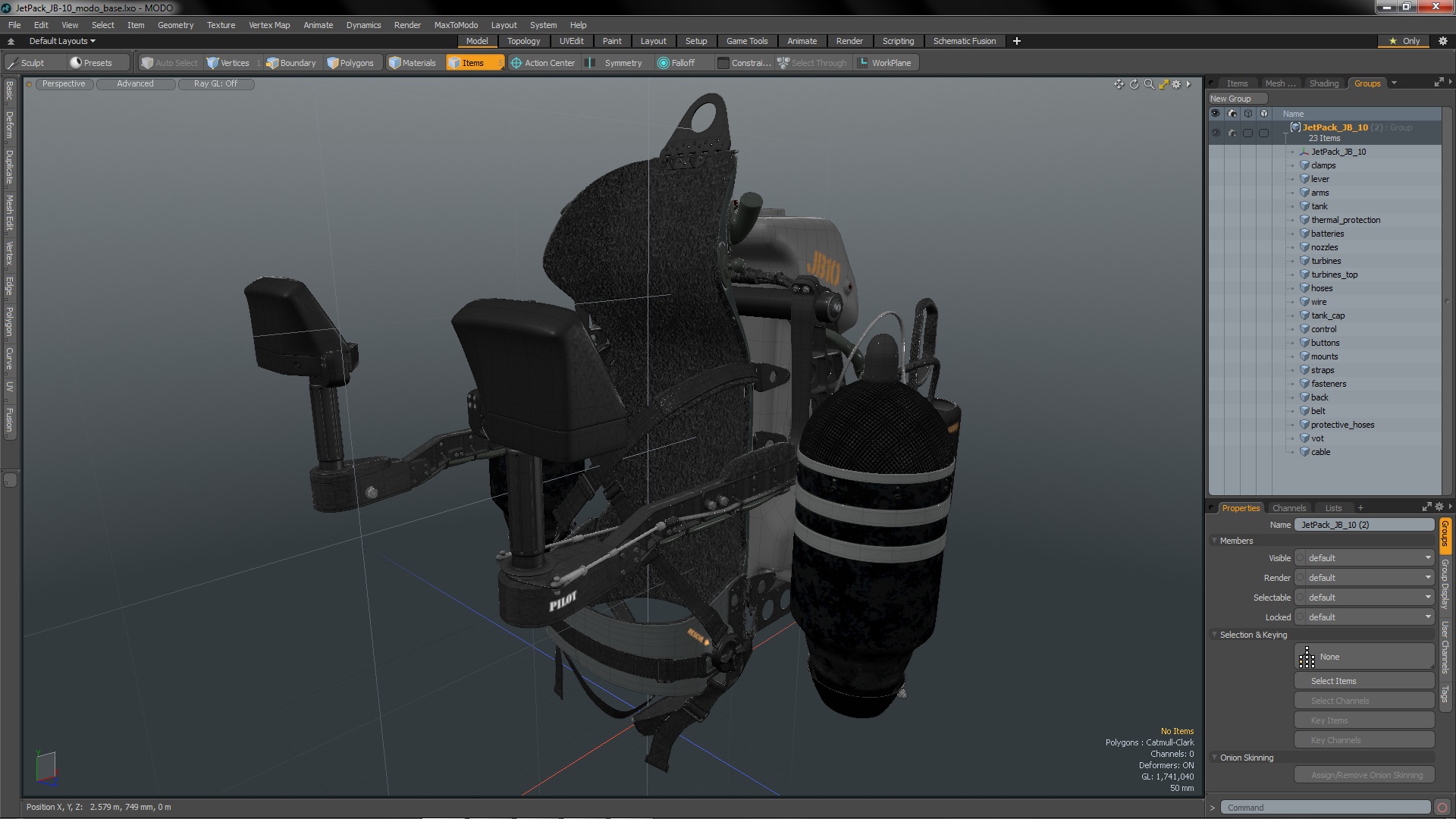 3D JetPack JB-10 model