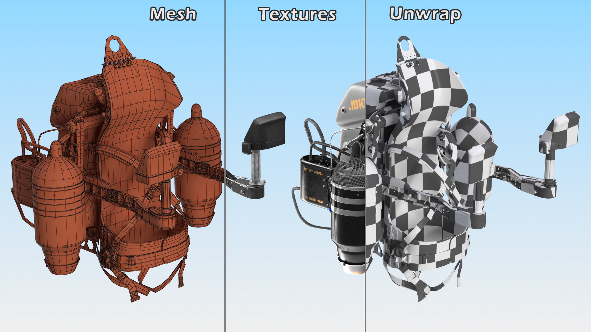 3D JetPack JB-10 model