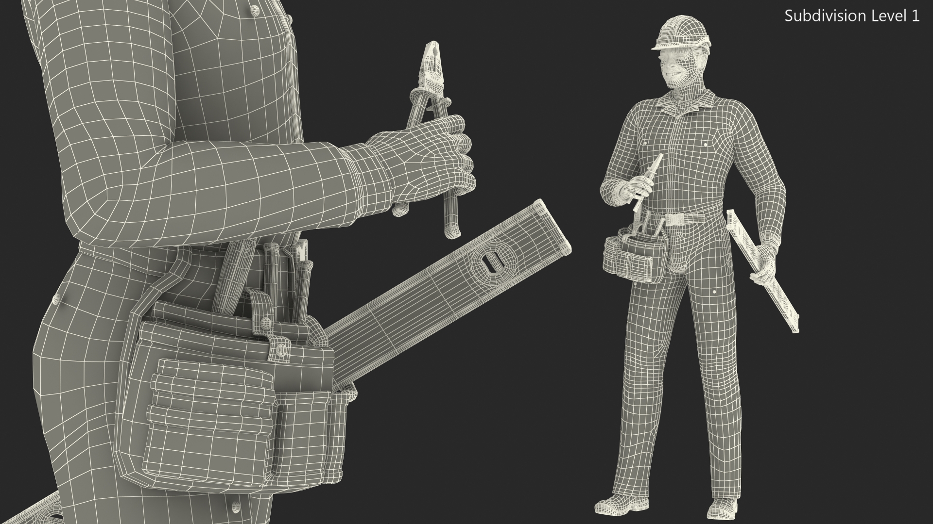 3D Dark Skinned Black Builder