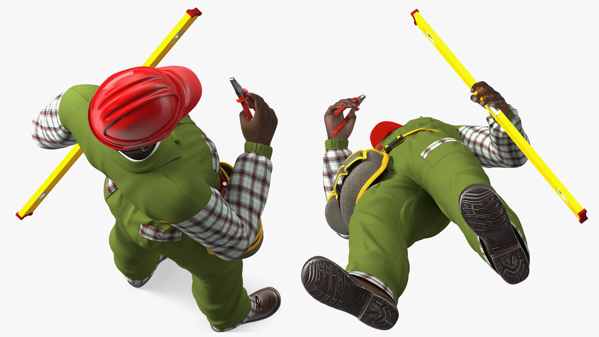 3D Dark Skinned Black Builder