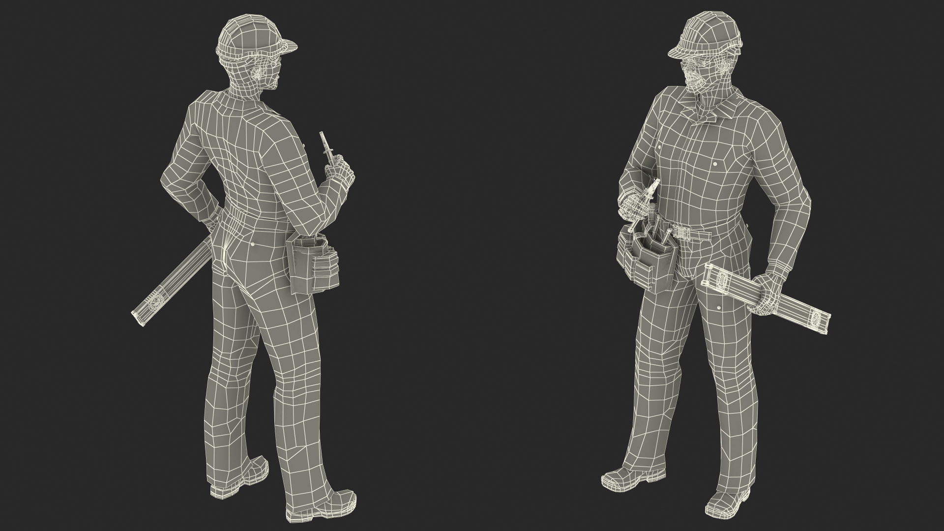 3D Dark Skinned Black Builder