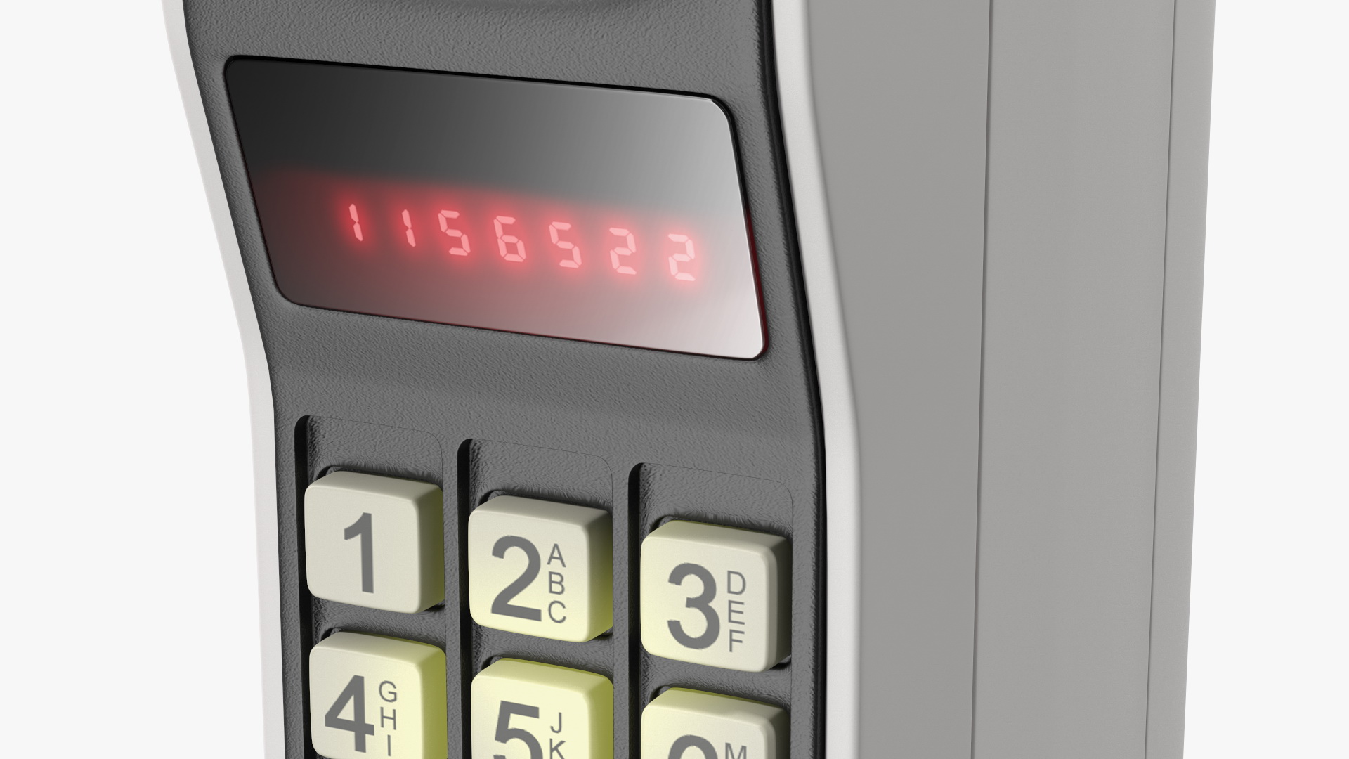 Vintage 1G Brick Cell Phone 3D