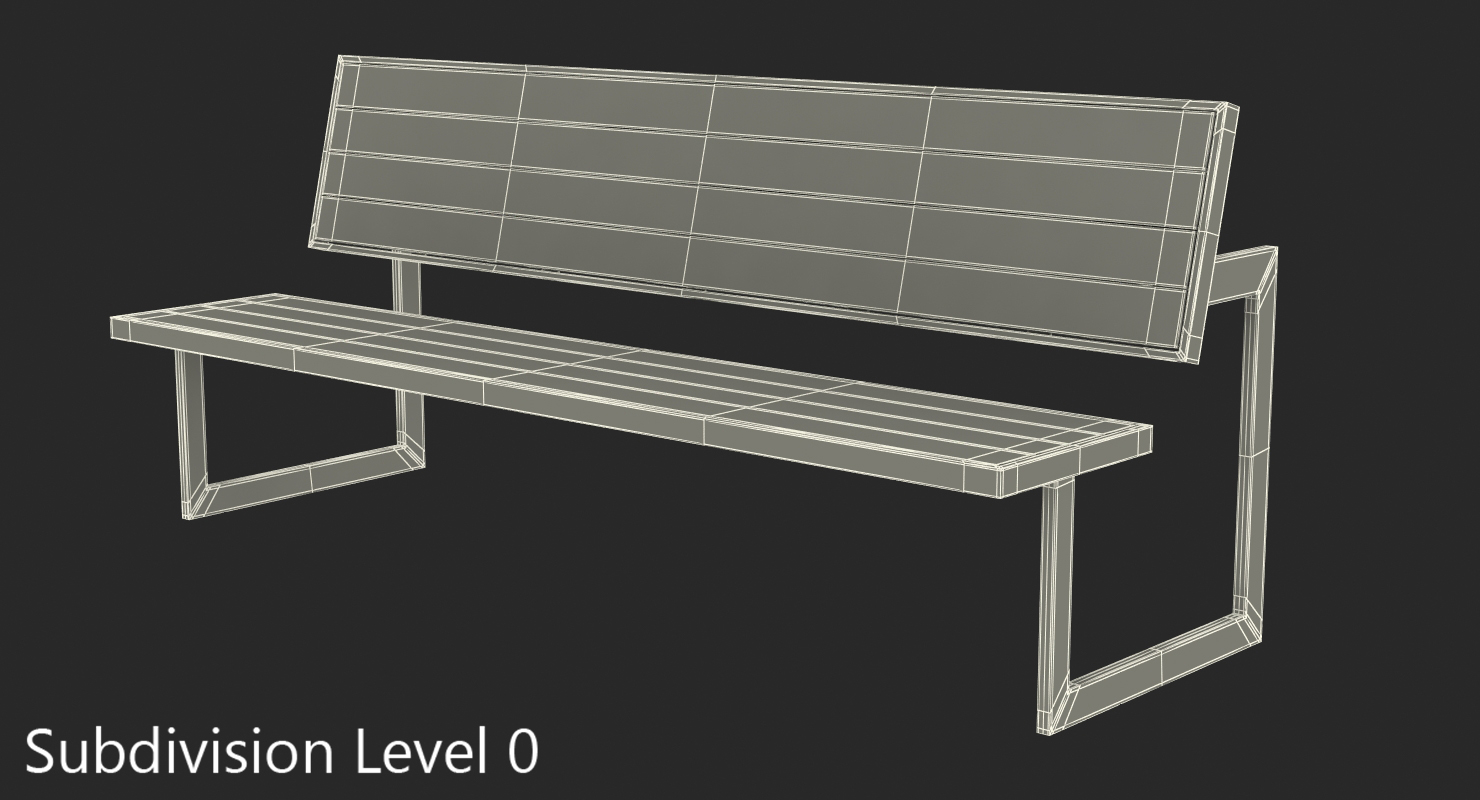 Street Bench 3D