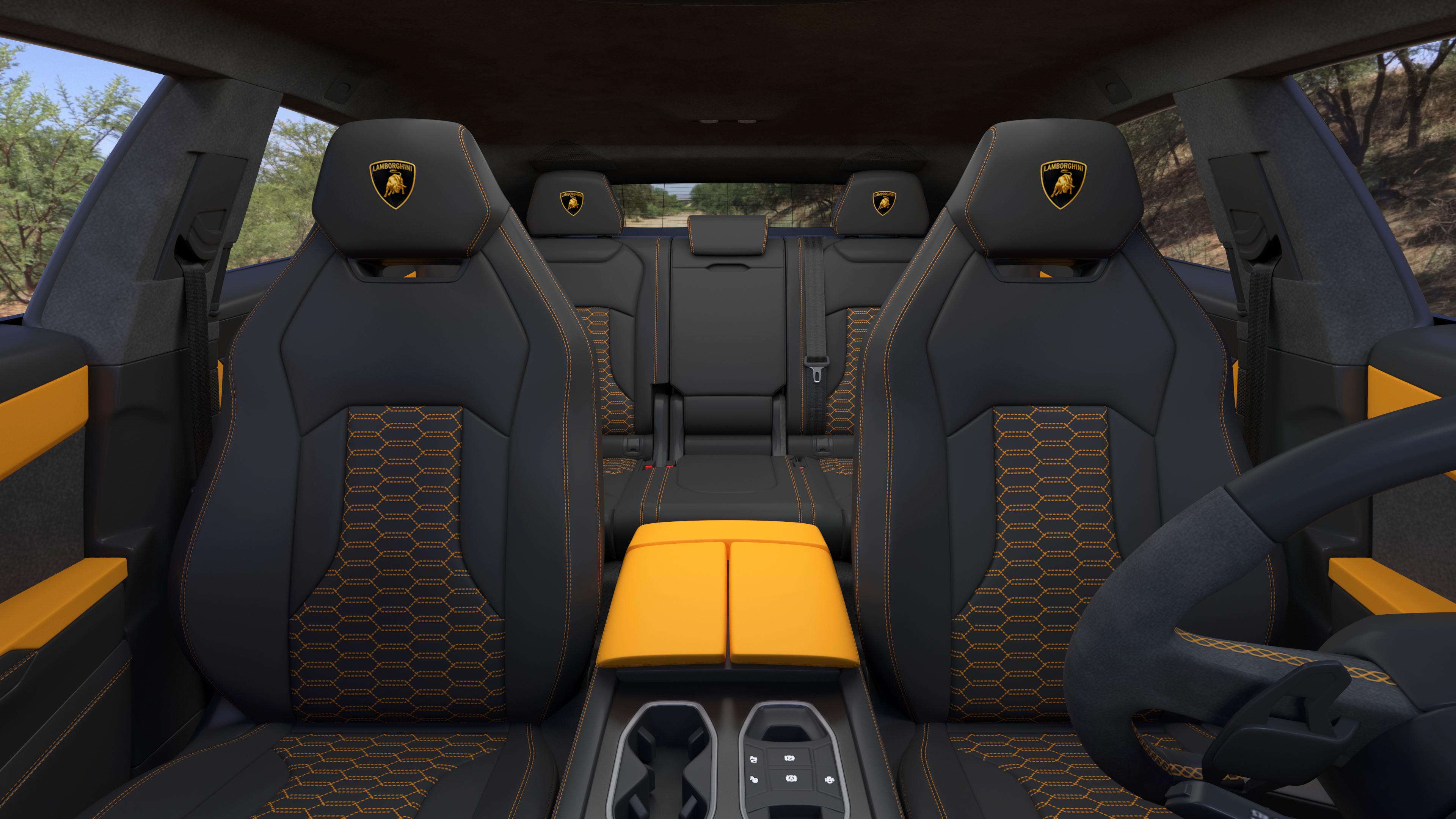 3D model Lamborghini Urus Performante Super Luxury SUV Lights ON