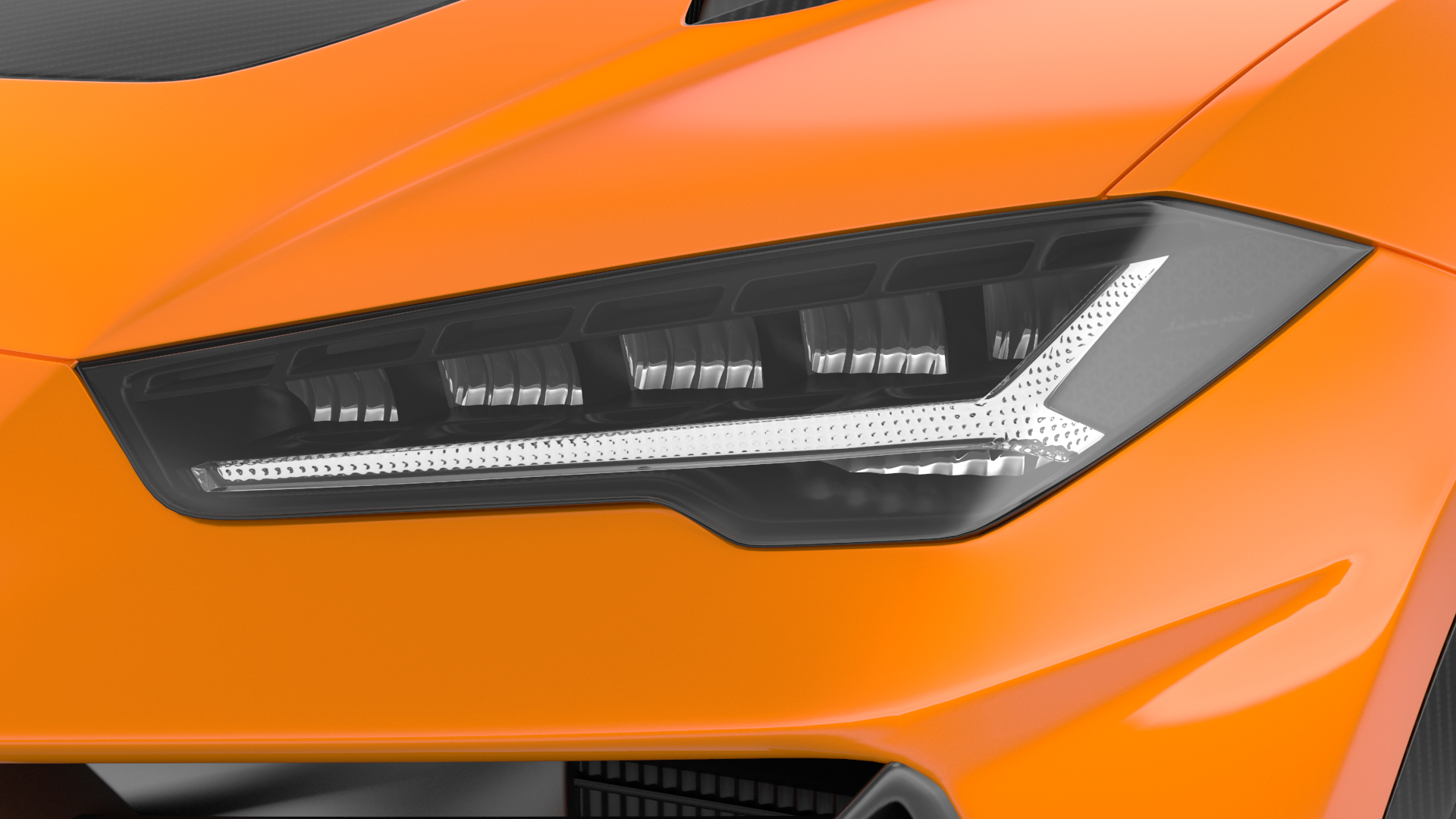 3D model Lamborghini Urus Performante Super Luxury SUV Lights ON