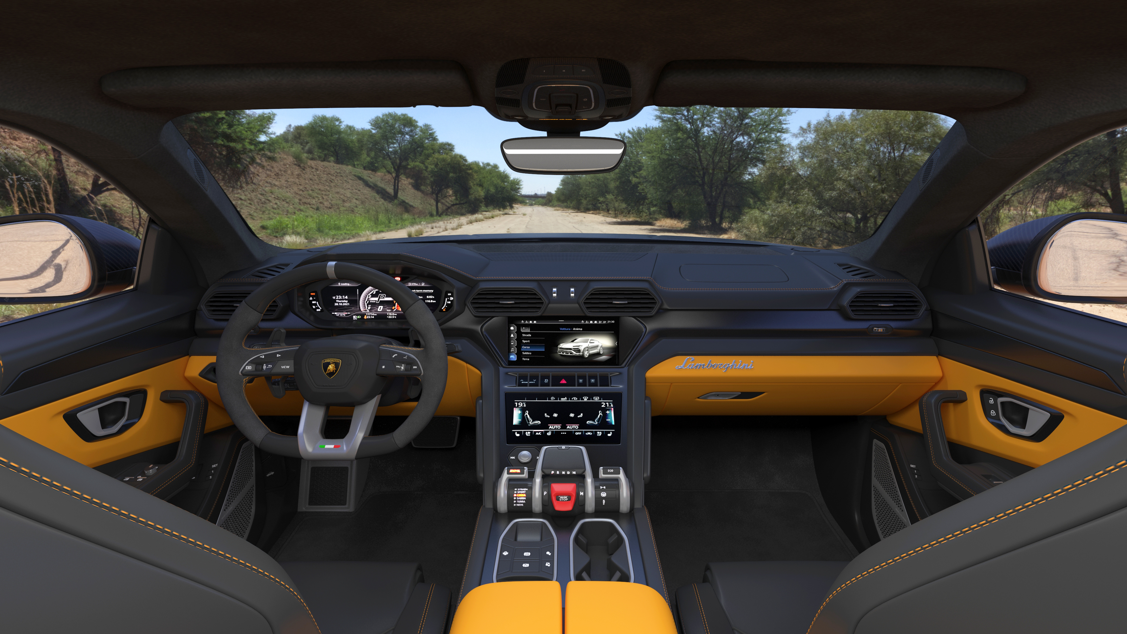 3D model Lamborghini Urus Performante Super Luxury SUV Lights ON