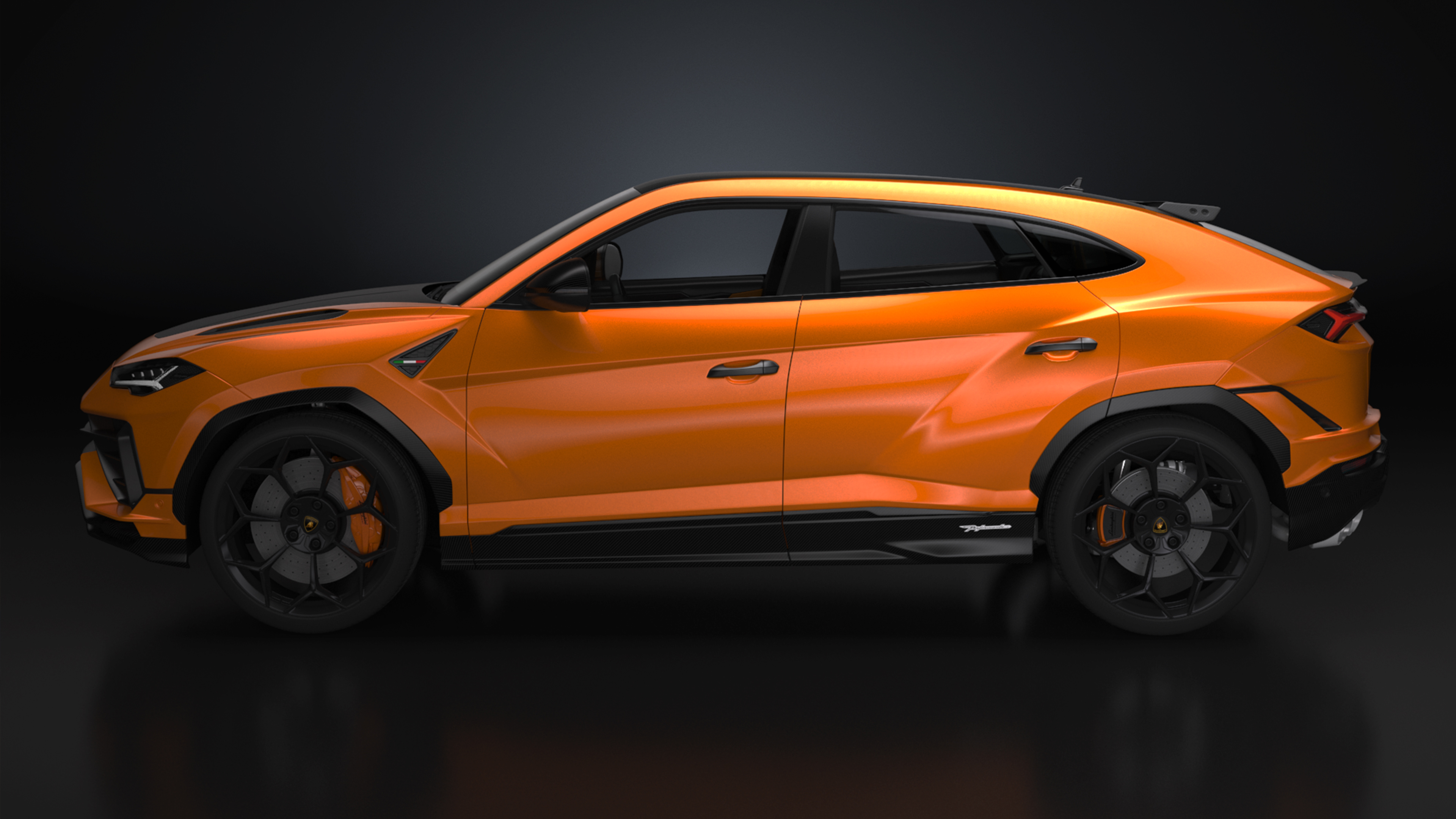 3D model Lamborghini Urus Performante Super Luxury SUV Lights ON