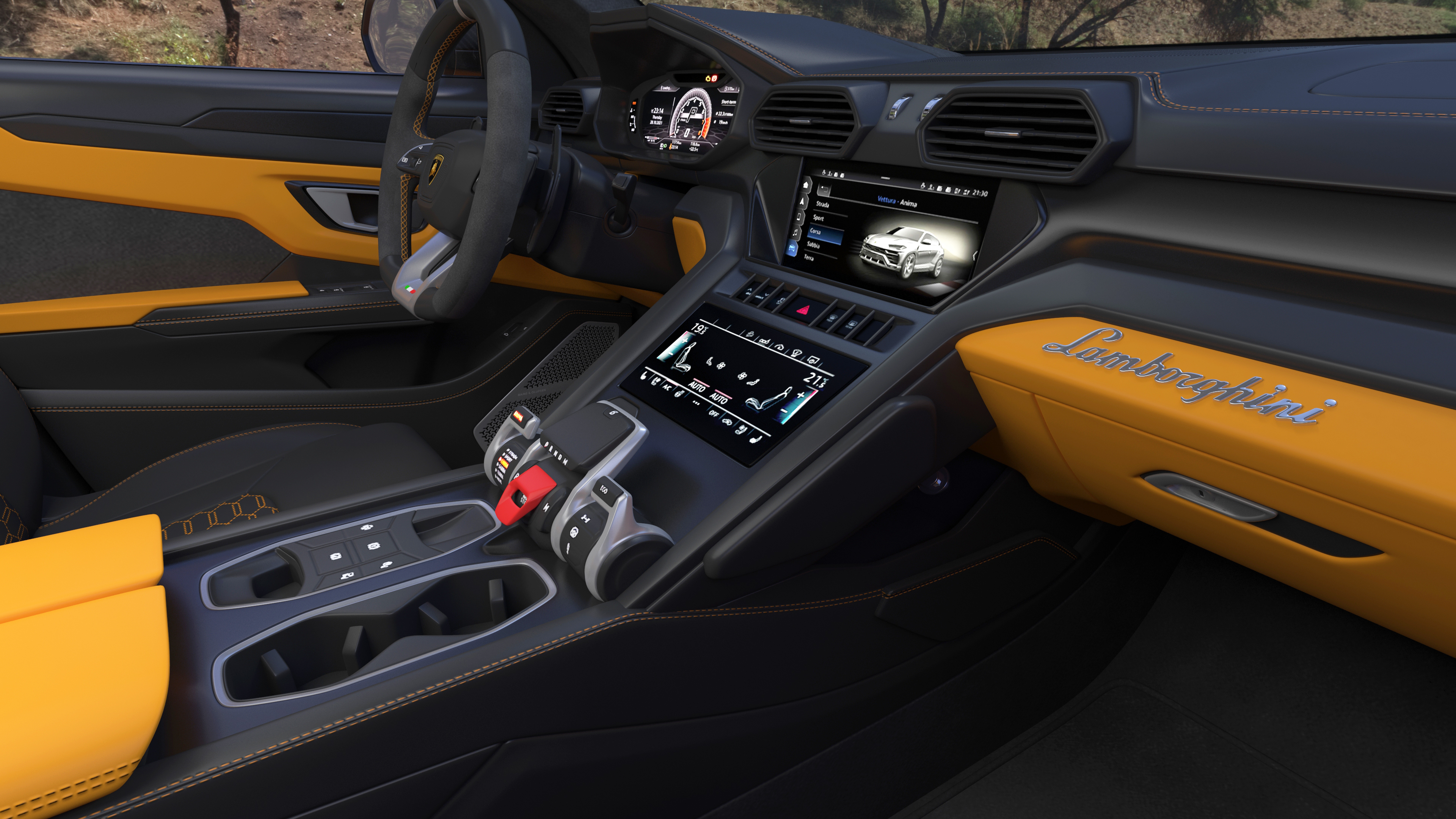 3D model Lamborghini Urus Performante Super Luxury SUV Lights ON