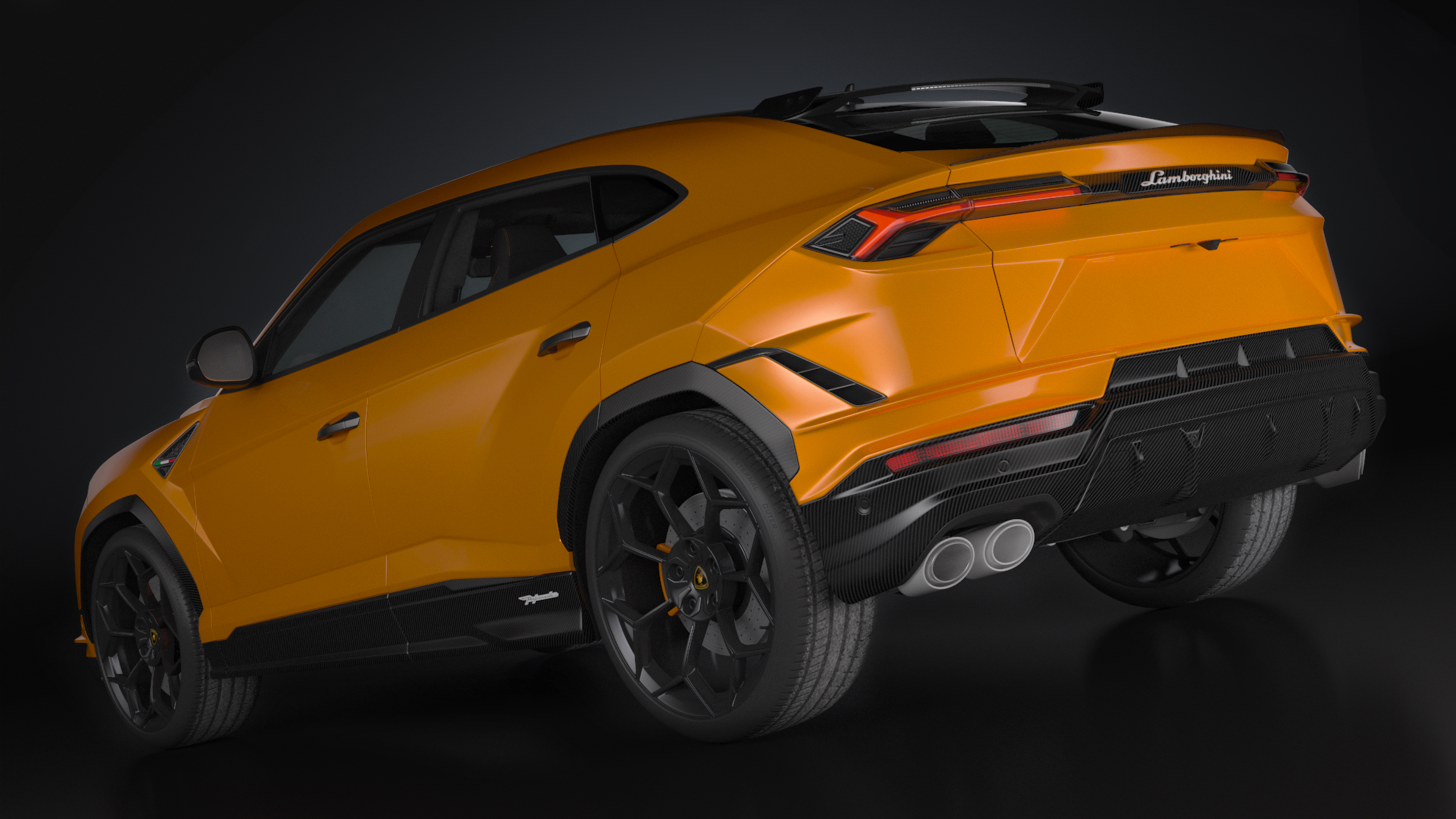 3D model Lamborghini Urus Performante Super Luxury SUV Lights ON