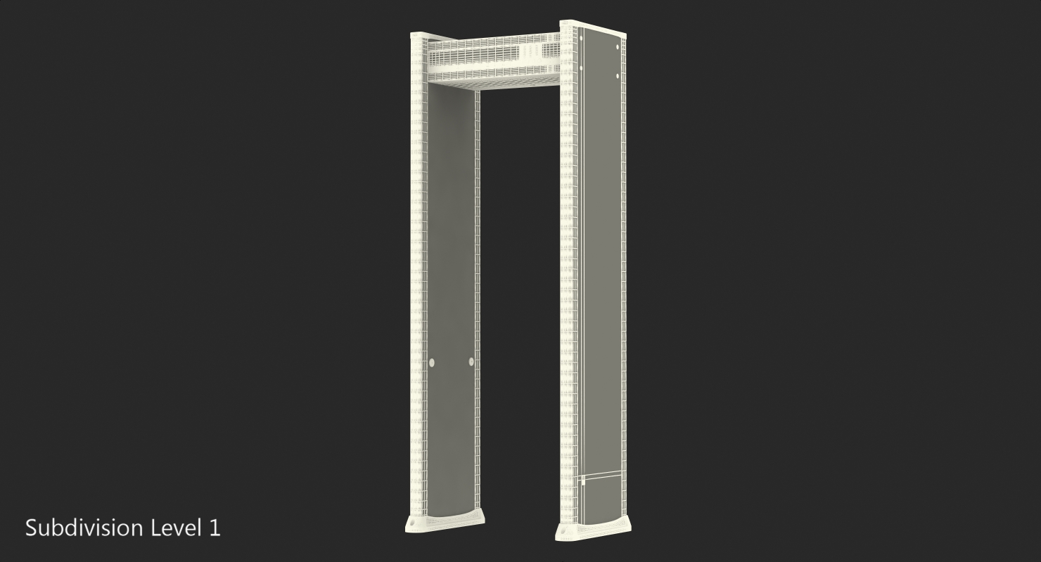 3D model Multizone Door Frame Metal Detector