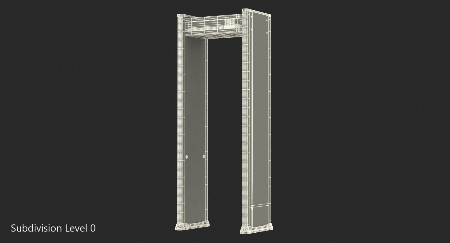 3D model Multizone Door Frame Metal Detector