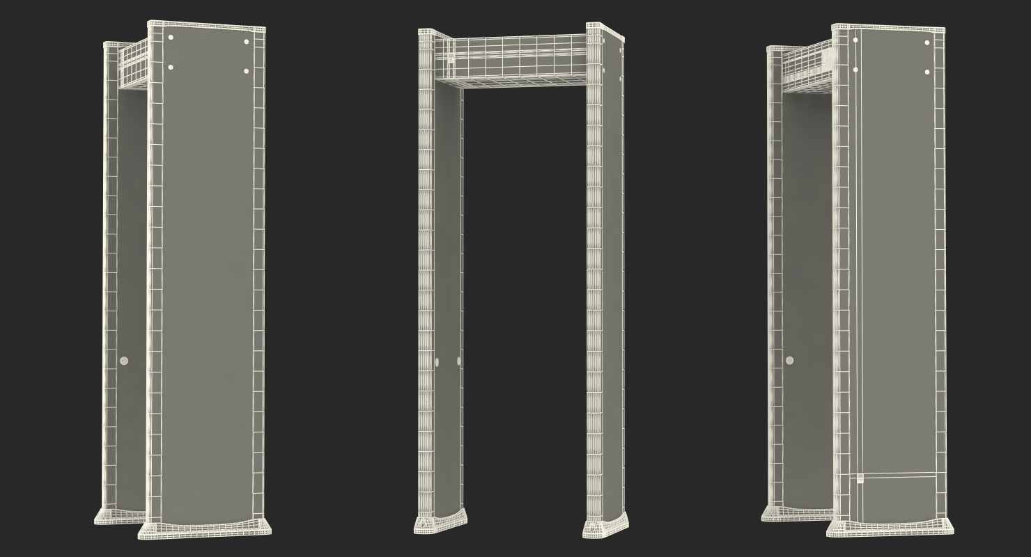 3D model Multizone Door Frame Metal Detector