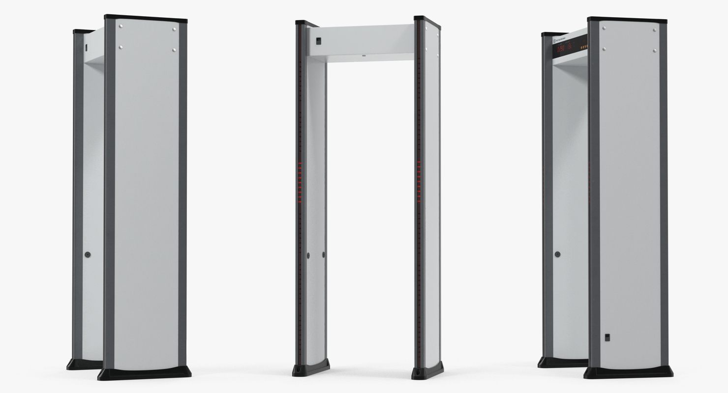 3D model Multizone Door Frame Metal Detector