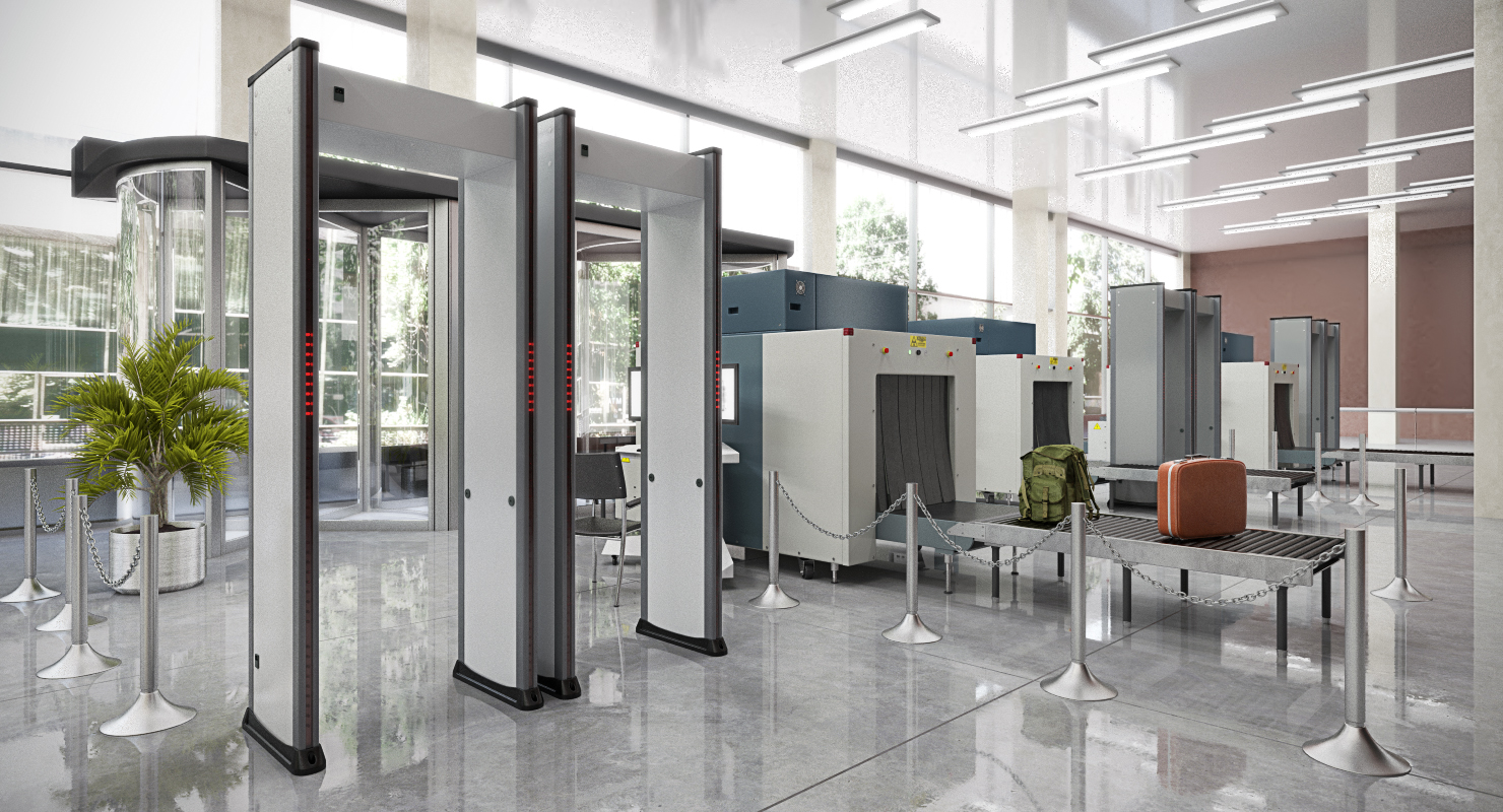 3D model Multizone Door Frame Metal Detector
